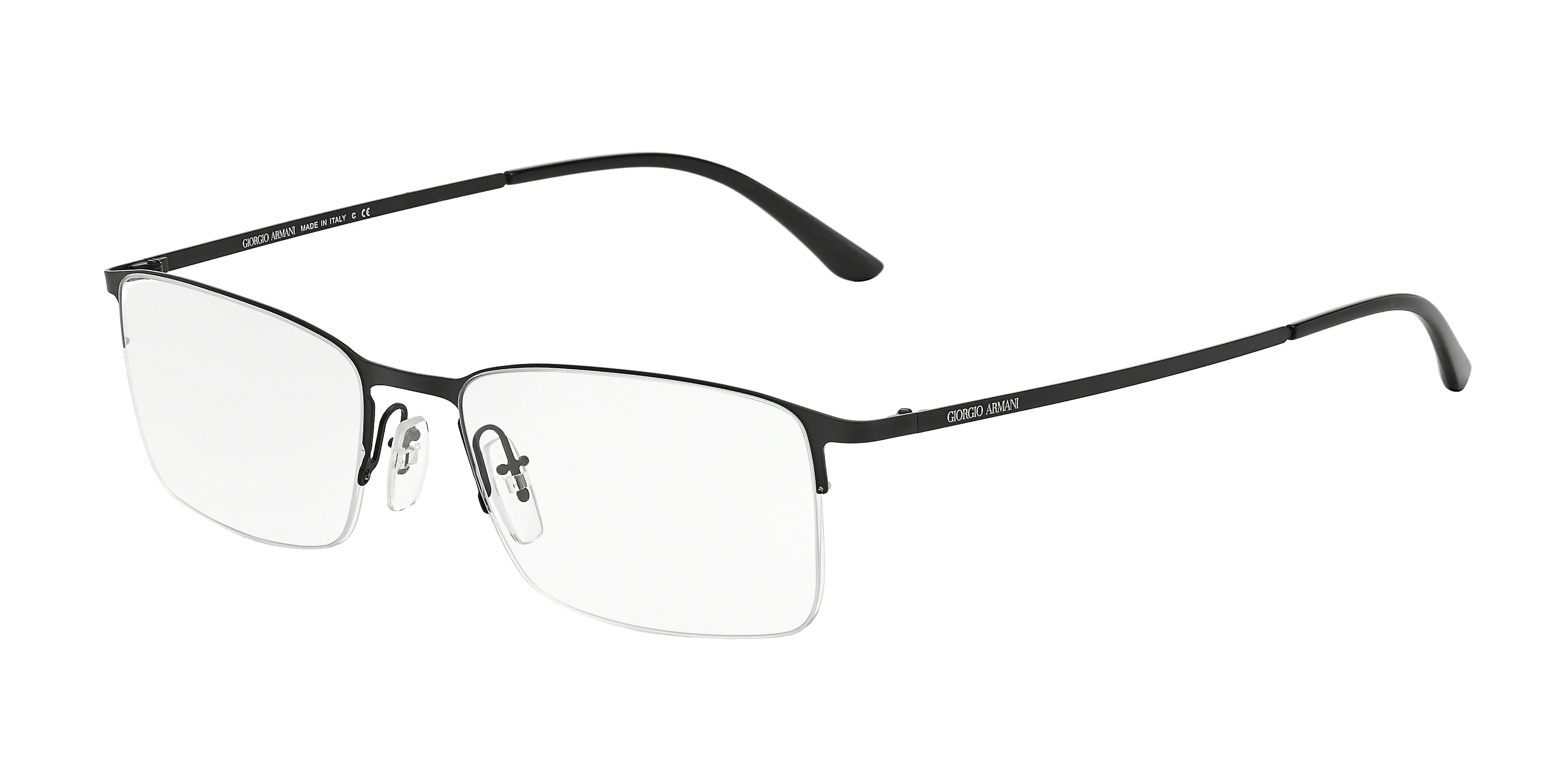 Giorgio Armani AR5010 Rectangle Eyeglasses 3001-Matte Black 54-140-18 - Color Map Black