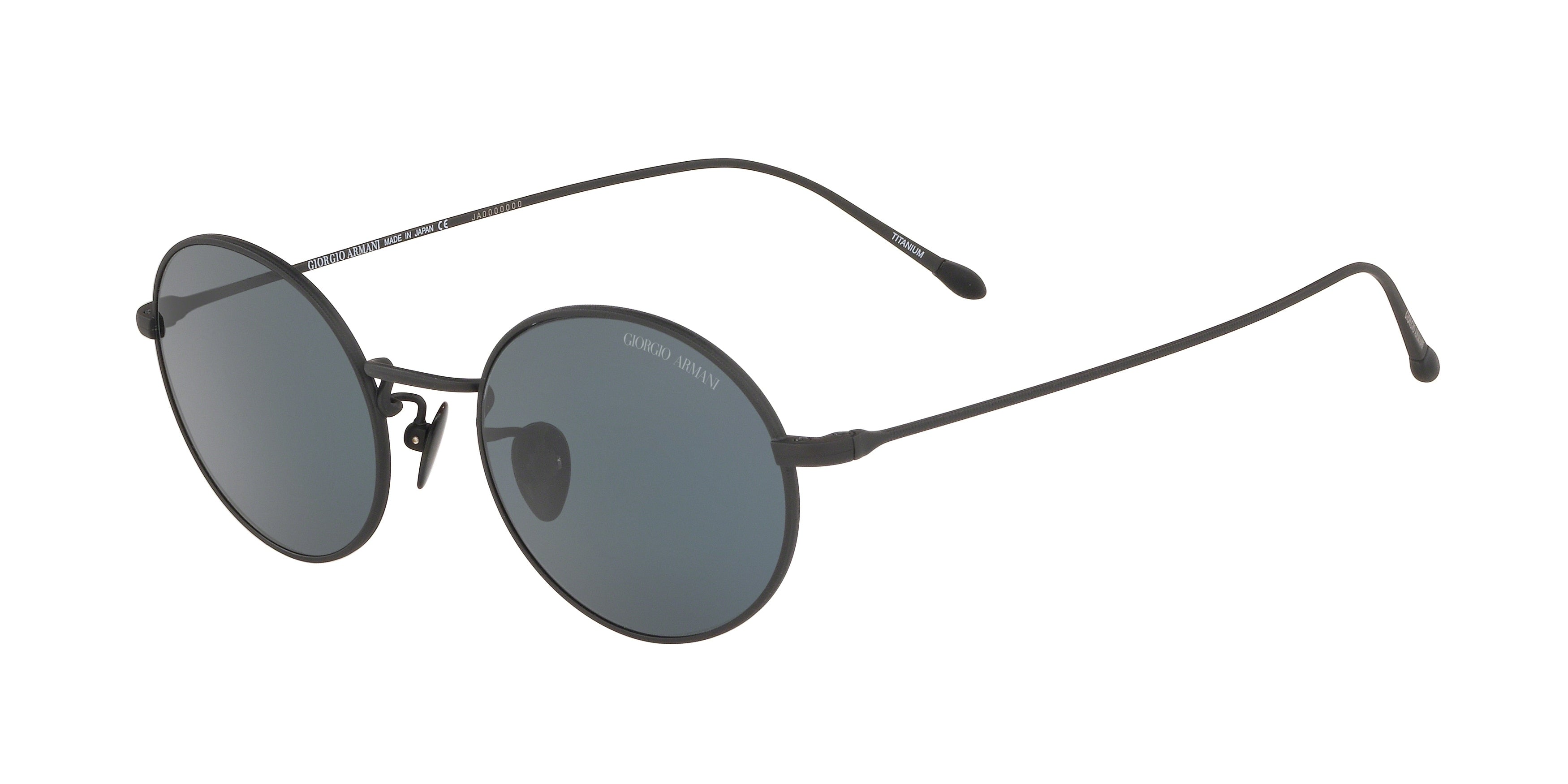 Giorgio Armani AR5097ST Oval Sunglasses 3277R5-Matte Black 49-145-20 - Color Map Black