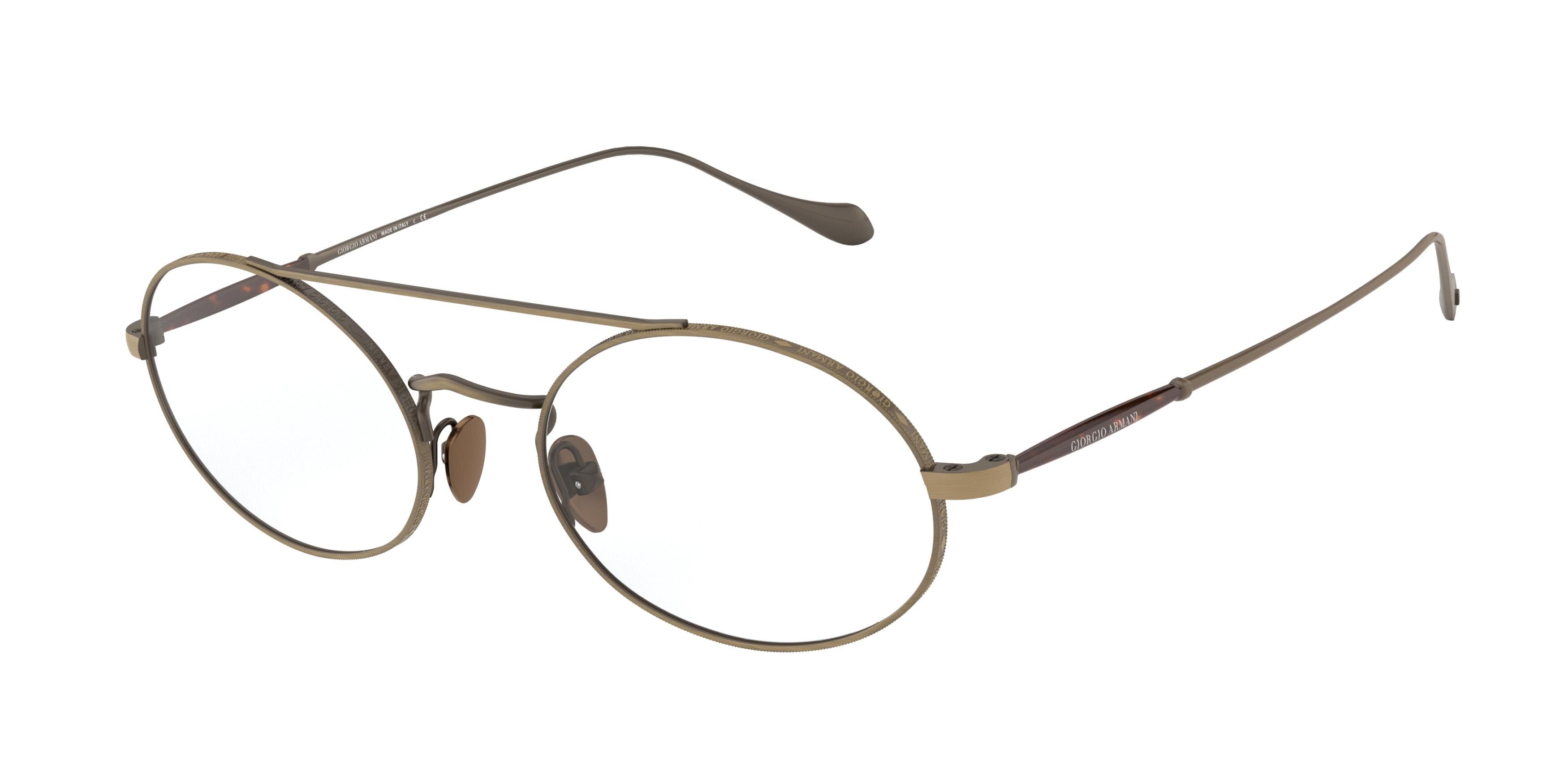 Giorgio Armani AR5102 Oval Eyeglasses  3259-Brushed Bronze 52-145-20 - Color Map Brown