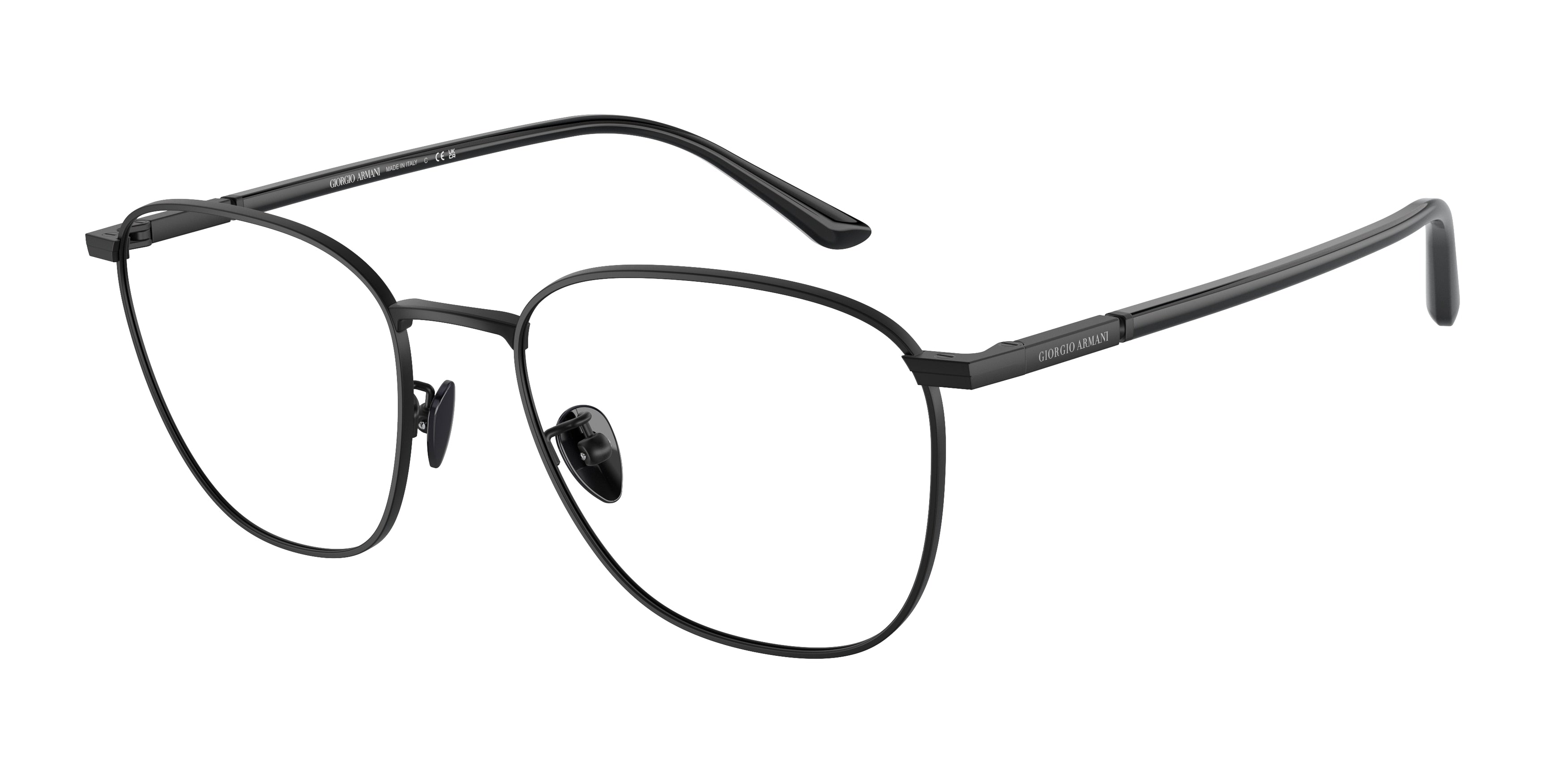 Giorgio Armani AR5132 Square Eyeglasses  3001-Matte Black 54-145-19 - Color Map Black