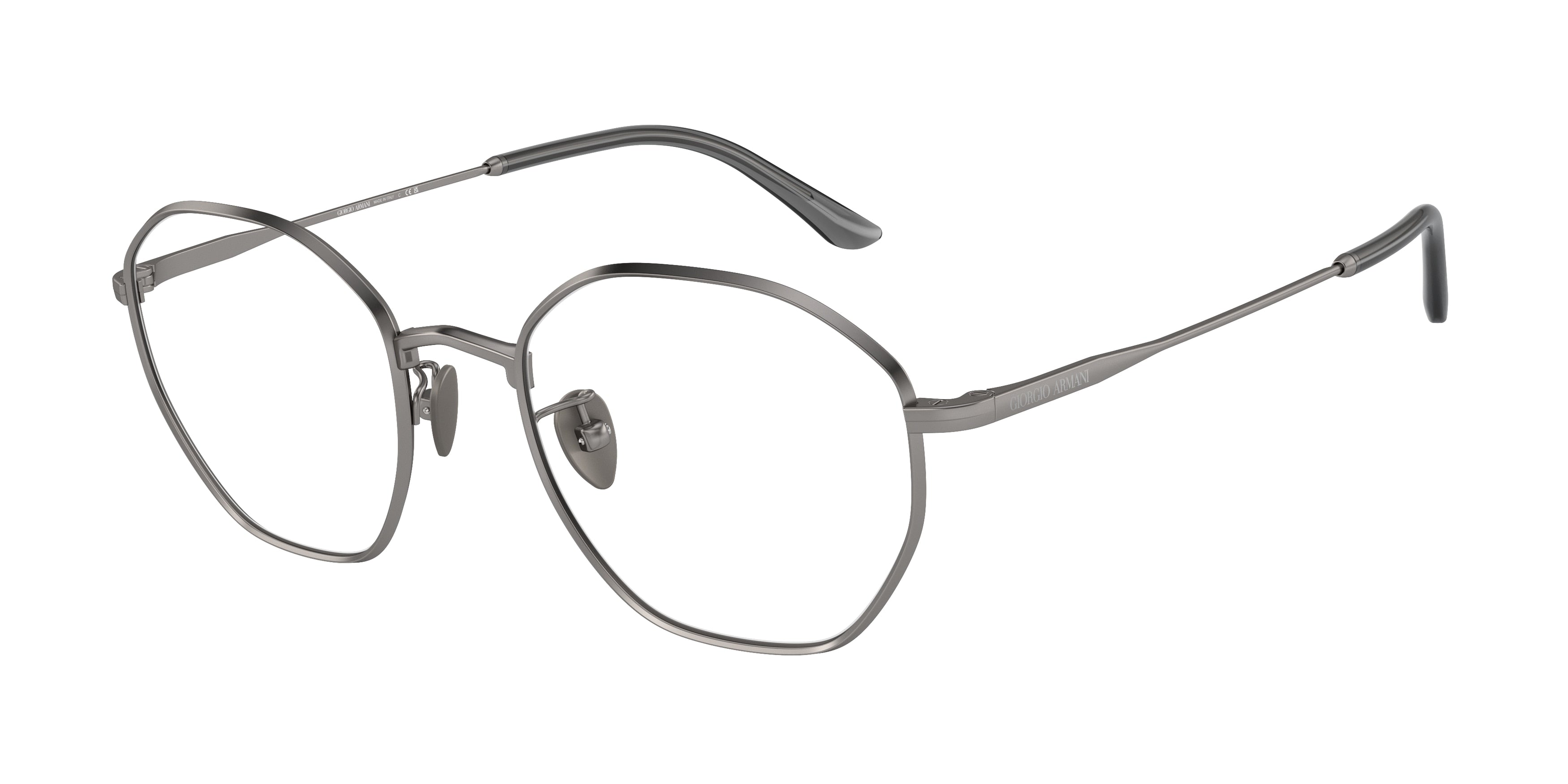 Giorgio Armani AR5139 Square Eyeglasses  3003-Matte Gunmetal 53-145-20 - Color Map Grey