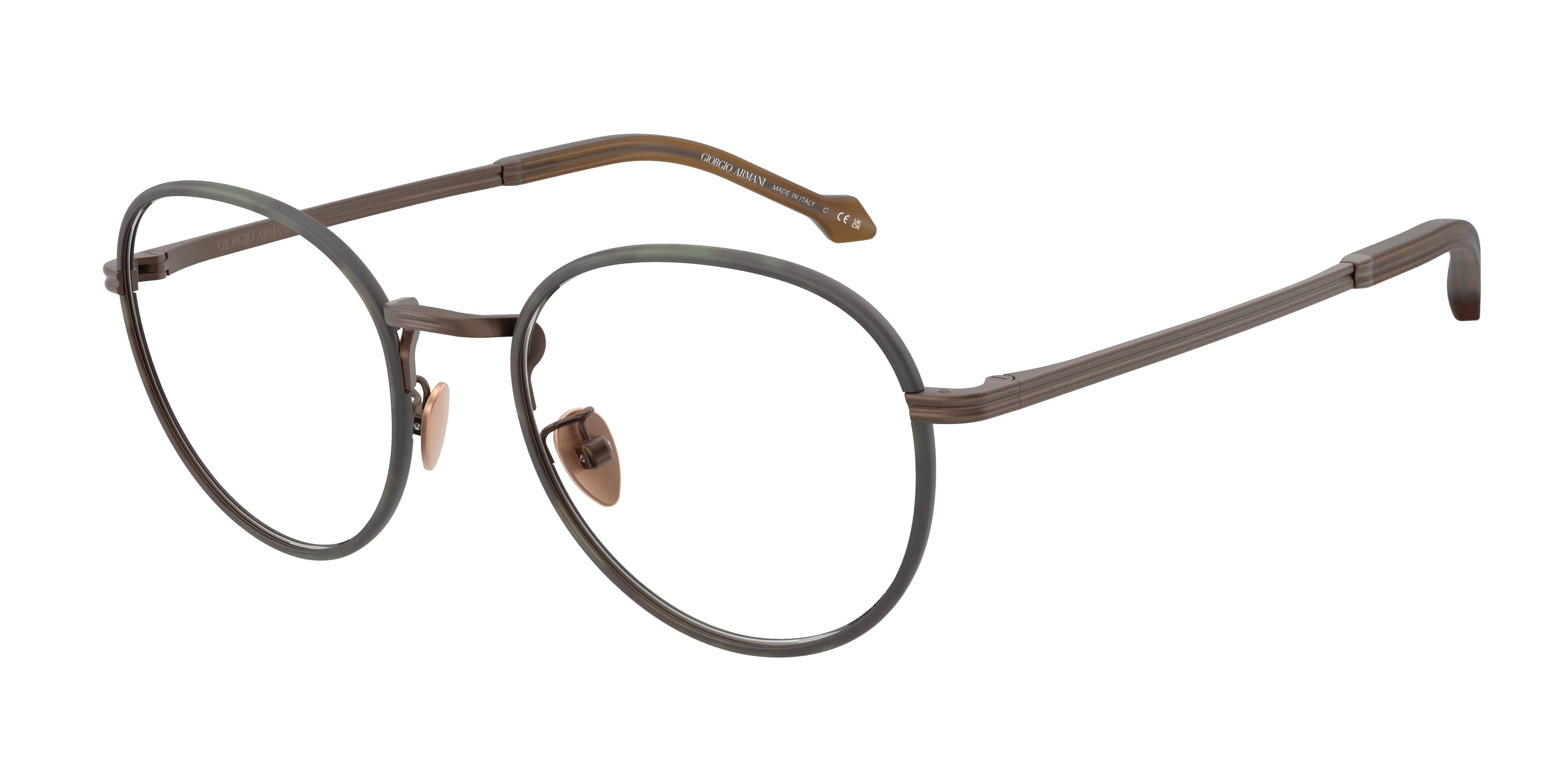 Giorgio Armani AR5151J Phantos Eyeglasses  3006-Matte Bronze 52-145-20 - Color Map Copper