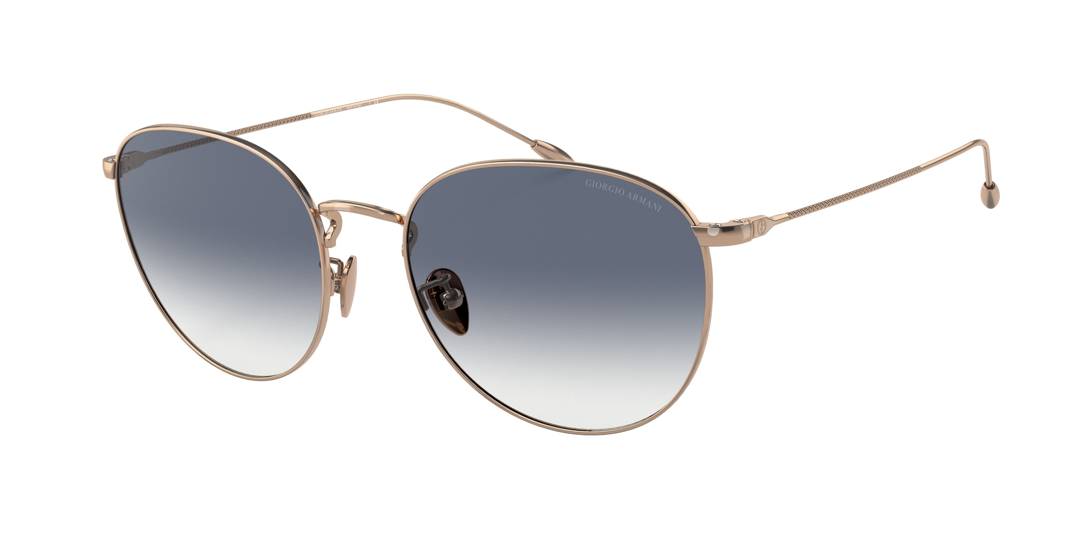 Giorgio Armani AR6114 Phantos Sunglasses 3011X0-Rose Gold 54-140-18 - Color Map Gold