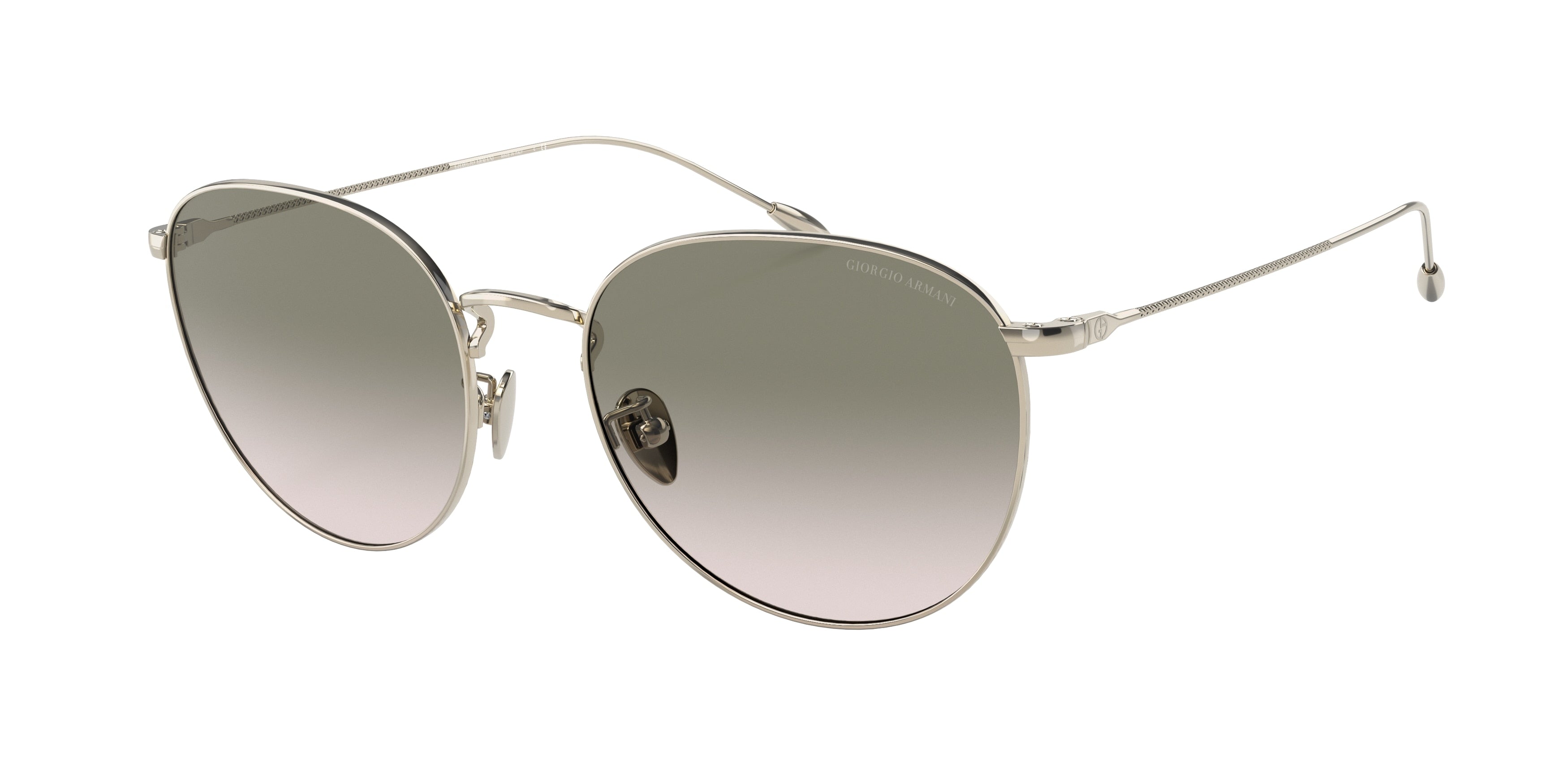 Giorgio Armani AR6114 Phantos Sunglasses  30132C-Pale Gold 54-140-18 - Color Map Gold