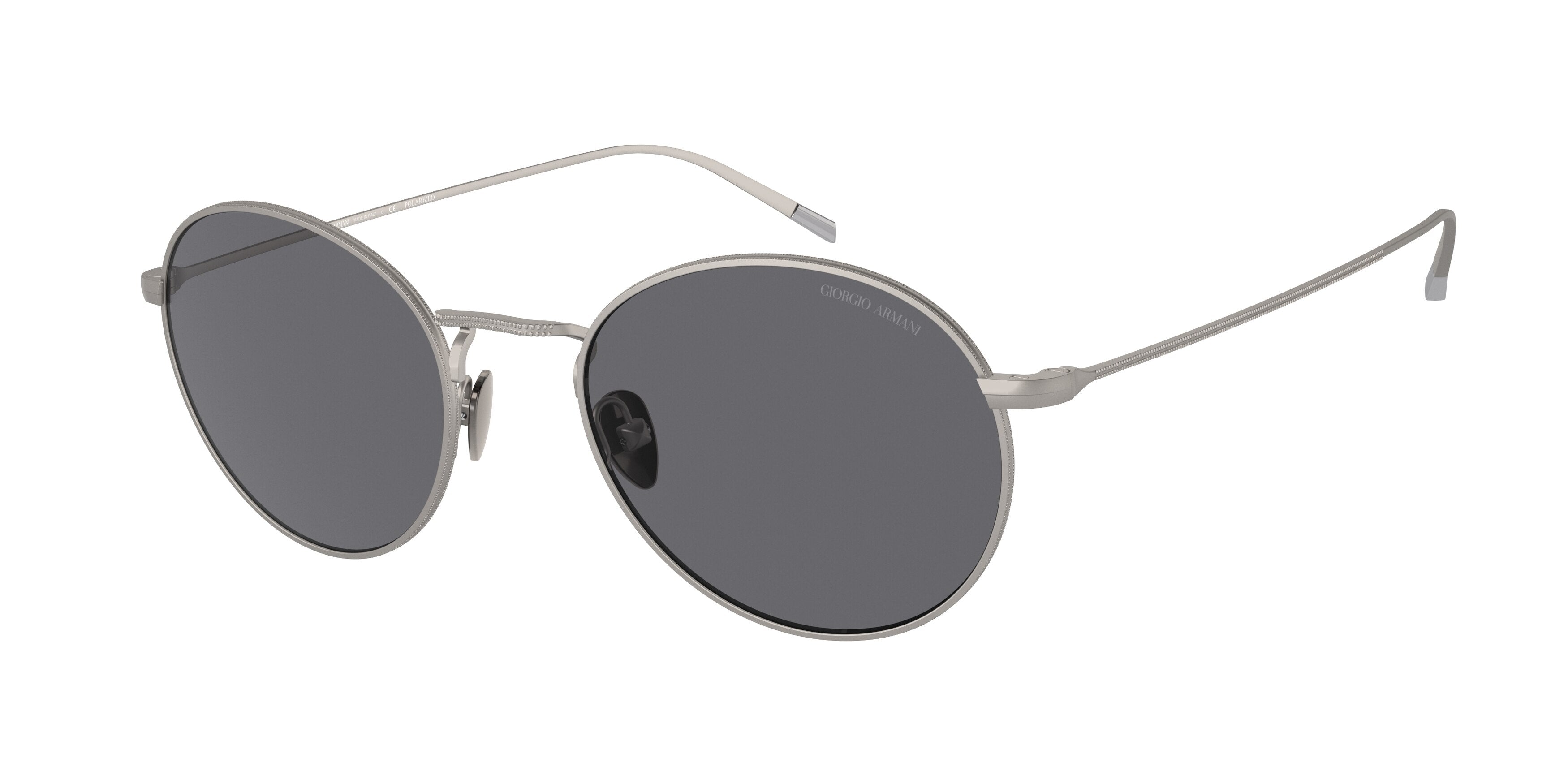 Giorgio Armani AR6125 Oval Sunglasses 300381-Matte Gunmetal 52-145-20 - Color Map Grey