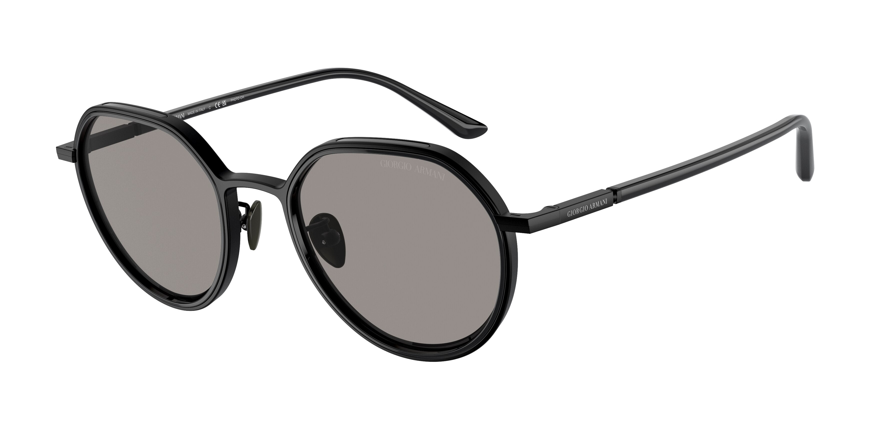 Giorgio Armani AR6144 Phantos Sunglasses 3001M3-Matte Black 49-145-20 - Color Map Black