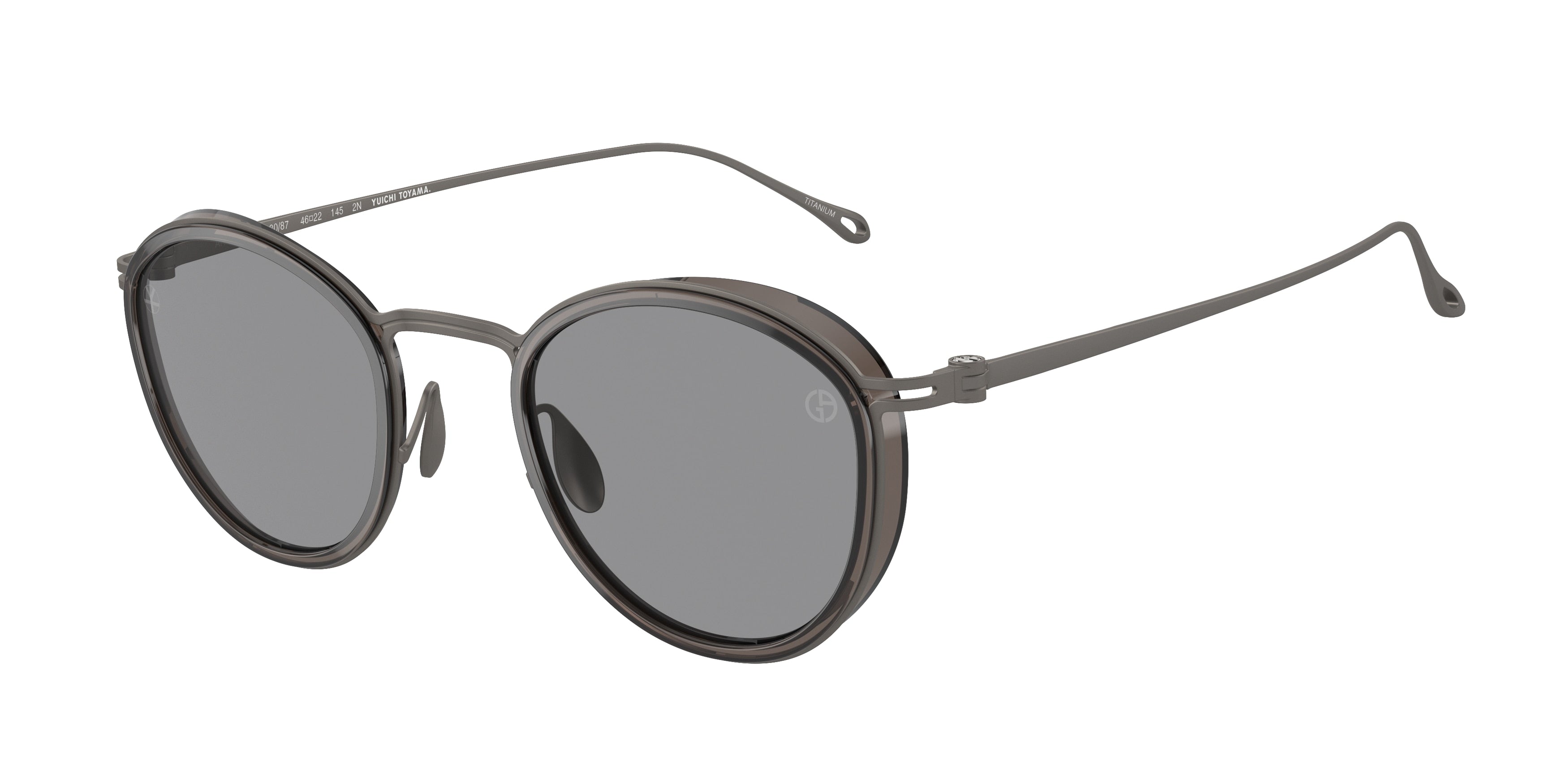 Giorgio Armani AR6148T Phantos Sunglasses 328087-Transparent Grey 46-145-22 - Color Map Grey