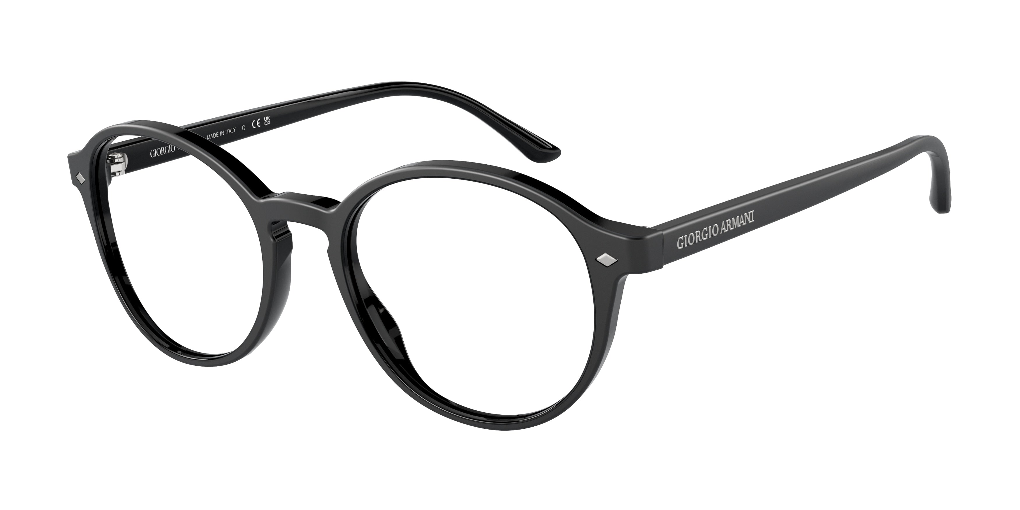 Giorgio Armani AR7004 Phantos Eyeglasses  5001-Top Matte Black/Shiny 49-145-19 - Color Map Black