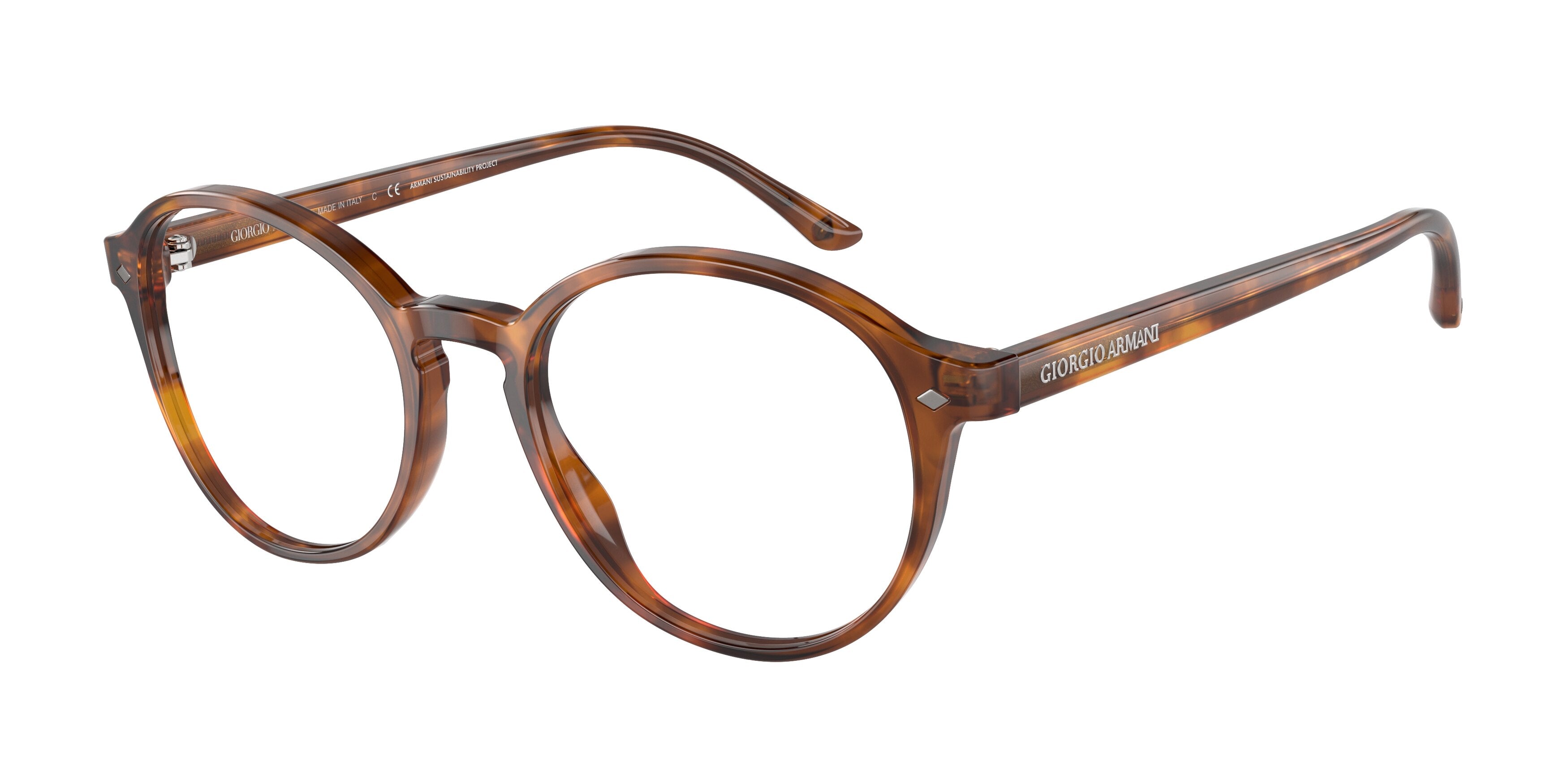 Giorgio Armani AR7004 Phantos Eyeglasses  5988-Red Havana 49-145-19 - Color Map Tortoise