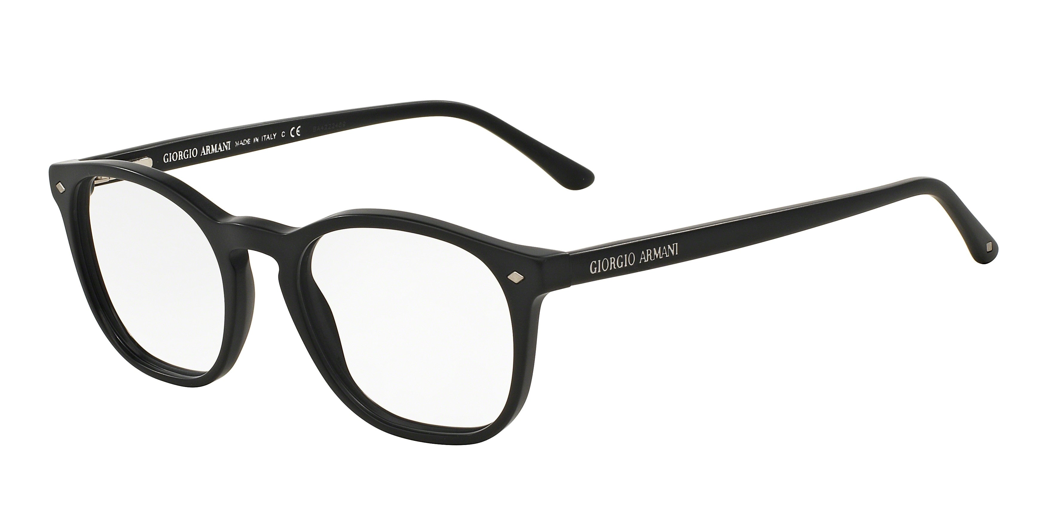 Giorgio Armani AR7074 Phantos Eyeglasses  5042-Matte Black 50-145-19 - Color Map Black