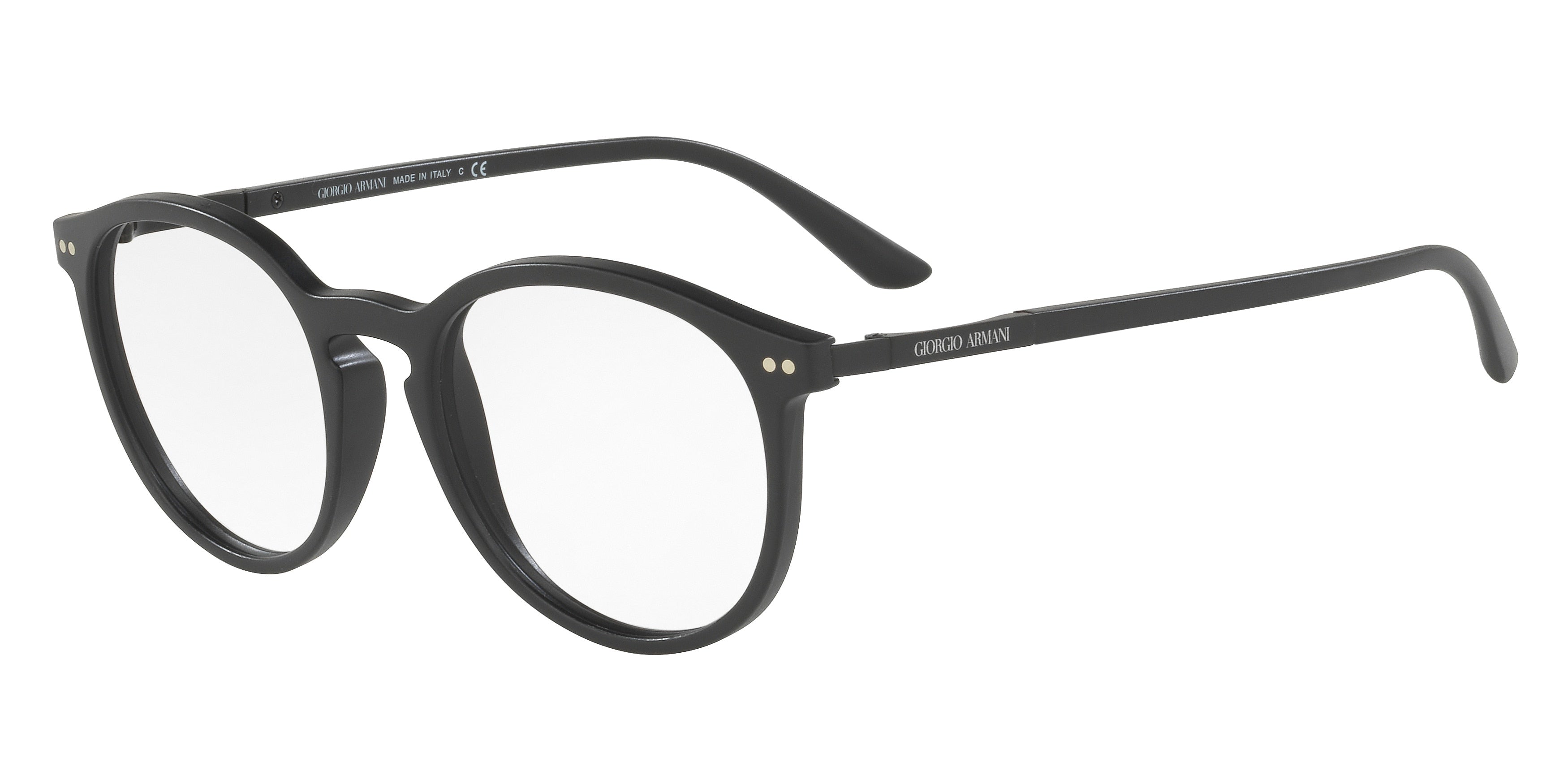 Giorgio Armani AR7121 Phantos Eyeglasses  5042-Matte Black 50-145-19 - Color Map Black