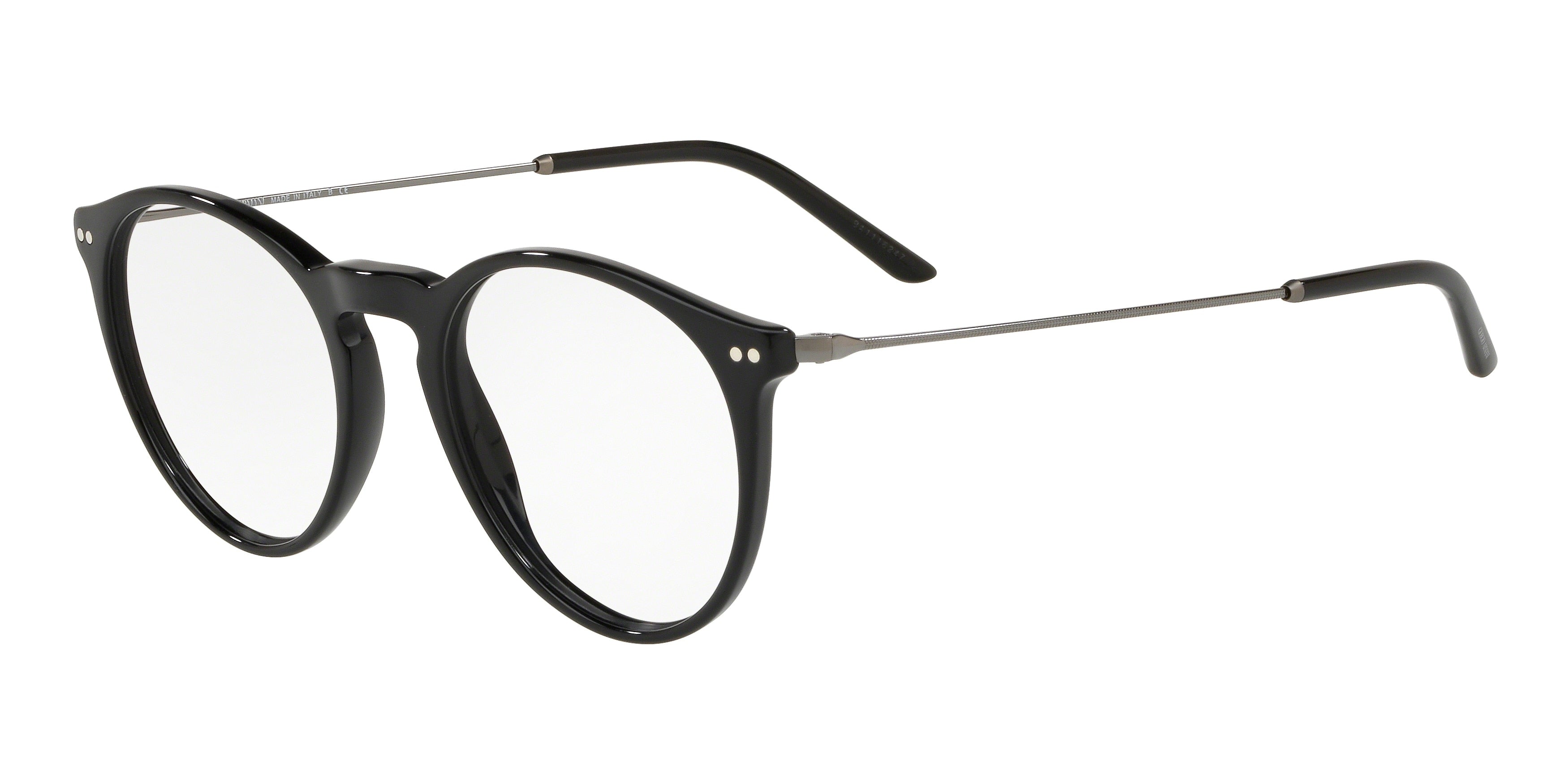 Giorgio Armani AR7161F Phantos Eyeglasses  5017-Black 50-145-20 - Color Map Black