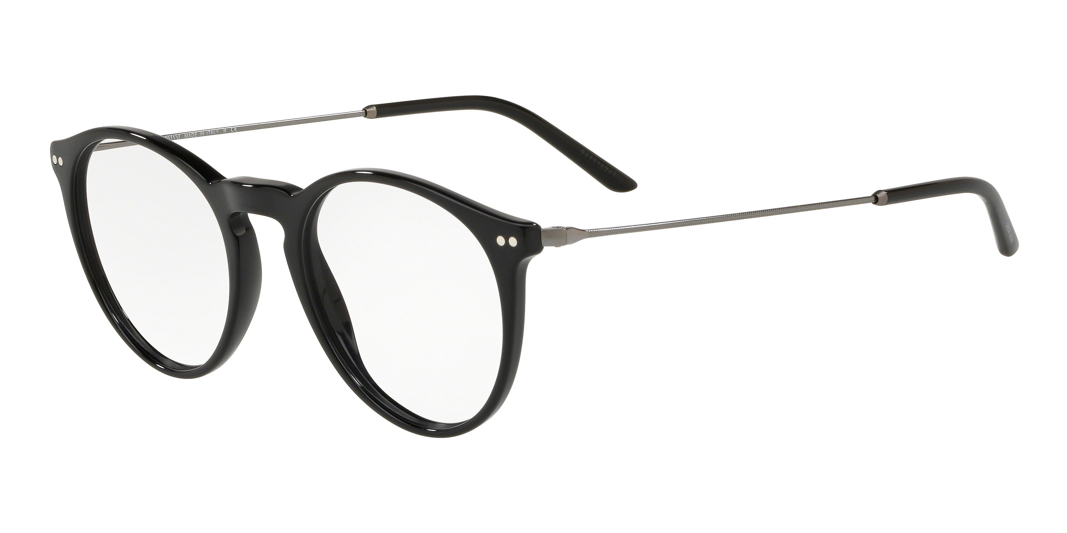 Giorgio Armani AR7161F Phantos Eyeglasses 5017-Black 50-145-20 - Color Map Black