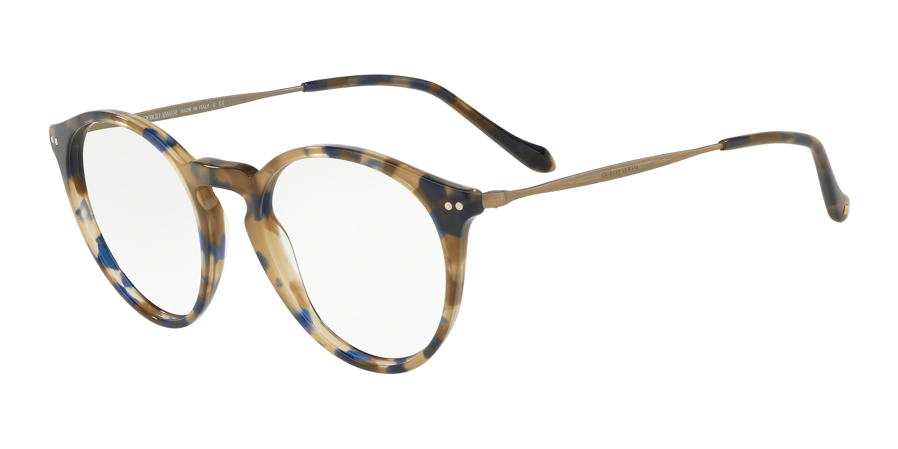 Giorgio Armani AR7164 Phantos Eyeglasses  5411-Blue Havana 51-145-20 - Color Map Blue