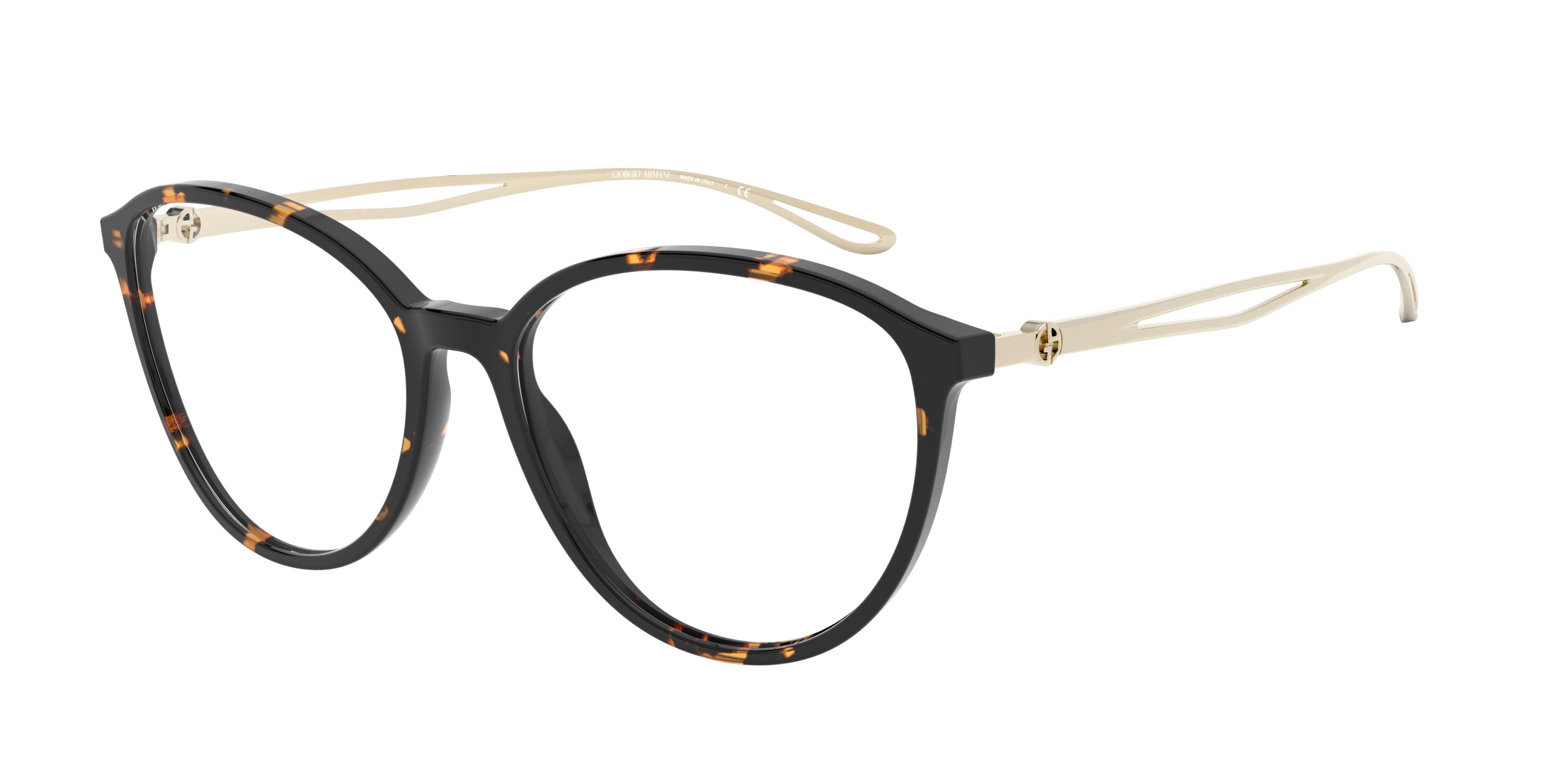 Giorgio Armani AR7179 Round Eyeglasses  5026-Havana 52-140-16 - Color Map Tortoise