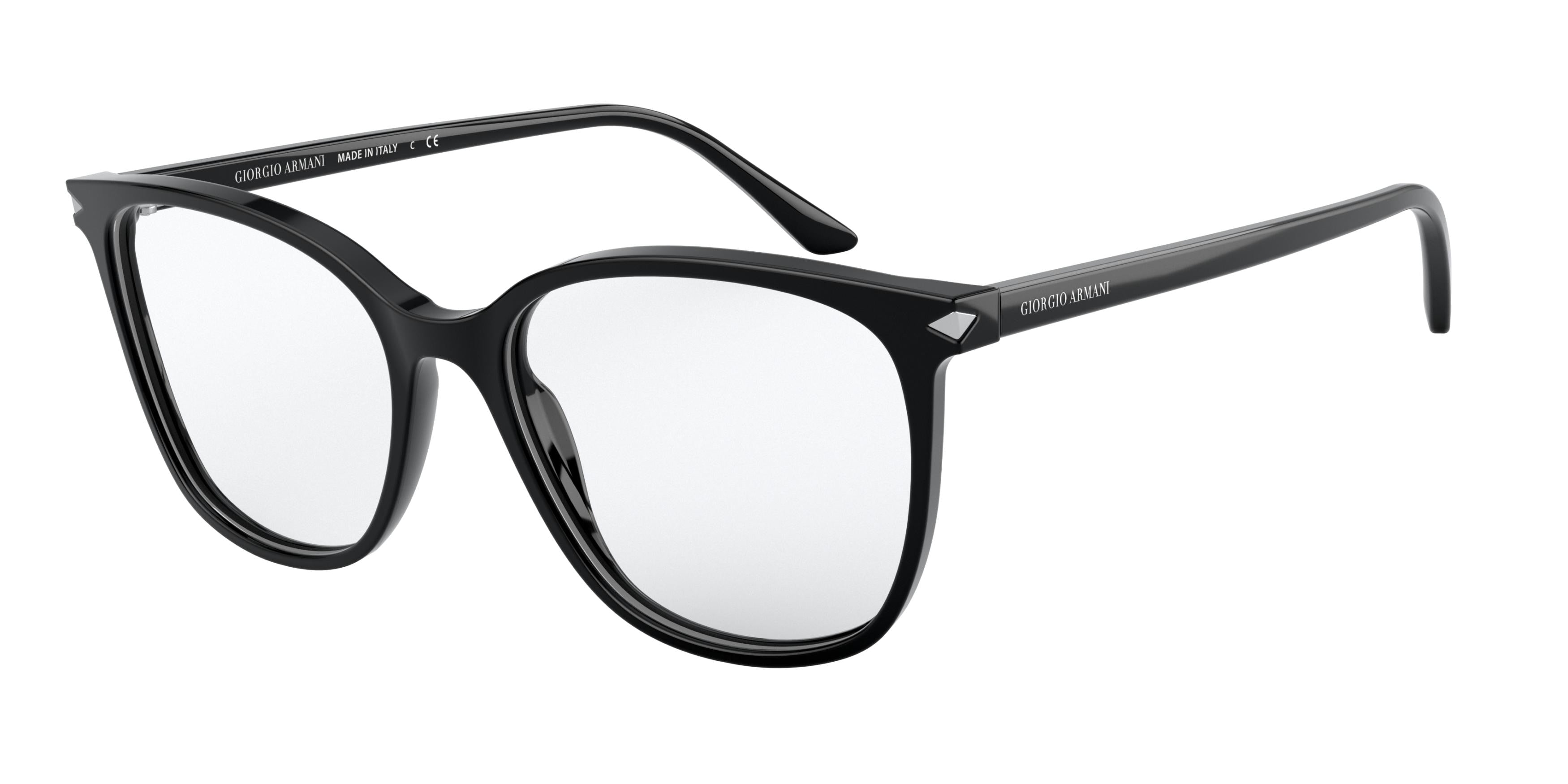 Giorgio Armani AR7192 Square Eyeglasses  5001-Black 54-145-17 - Color Map Black