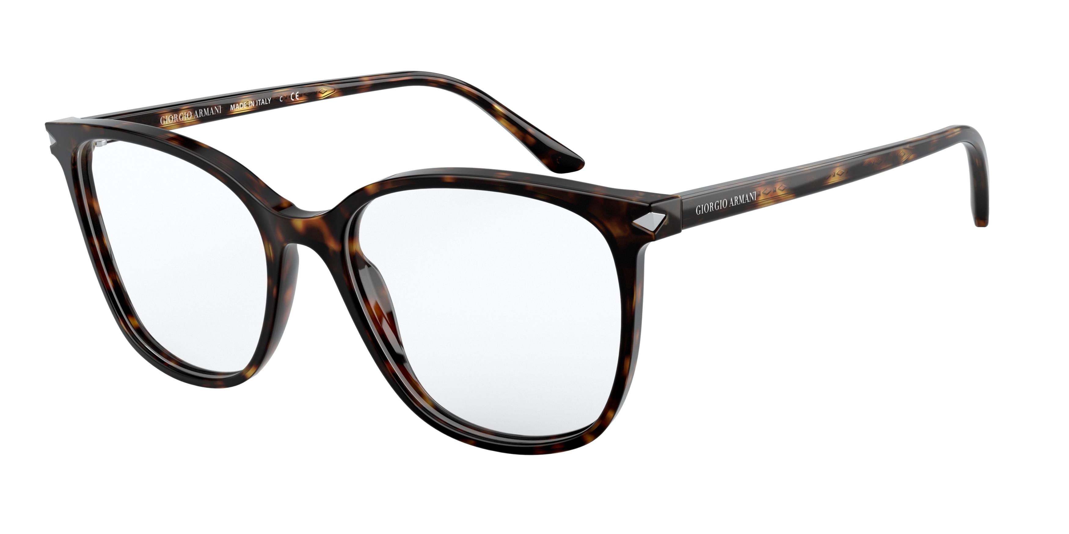 Giorgio Armani AR7192 Square Eyeglasses  5026-Havana 54-145-17 - Color Map Tortoise
