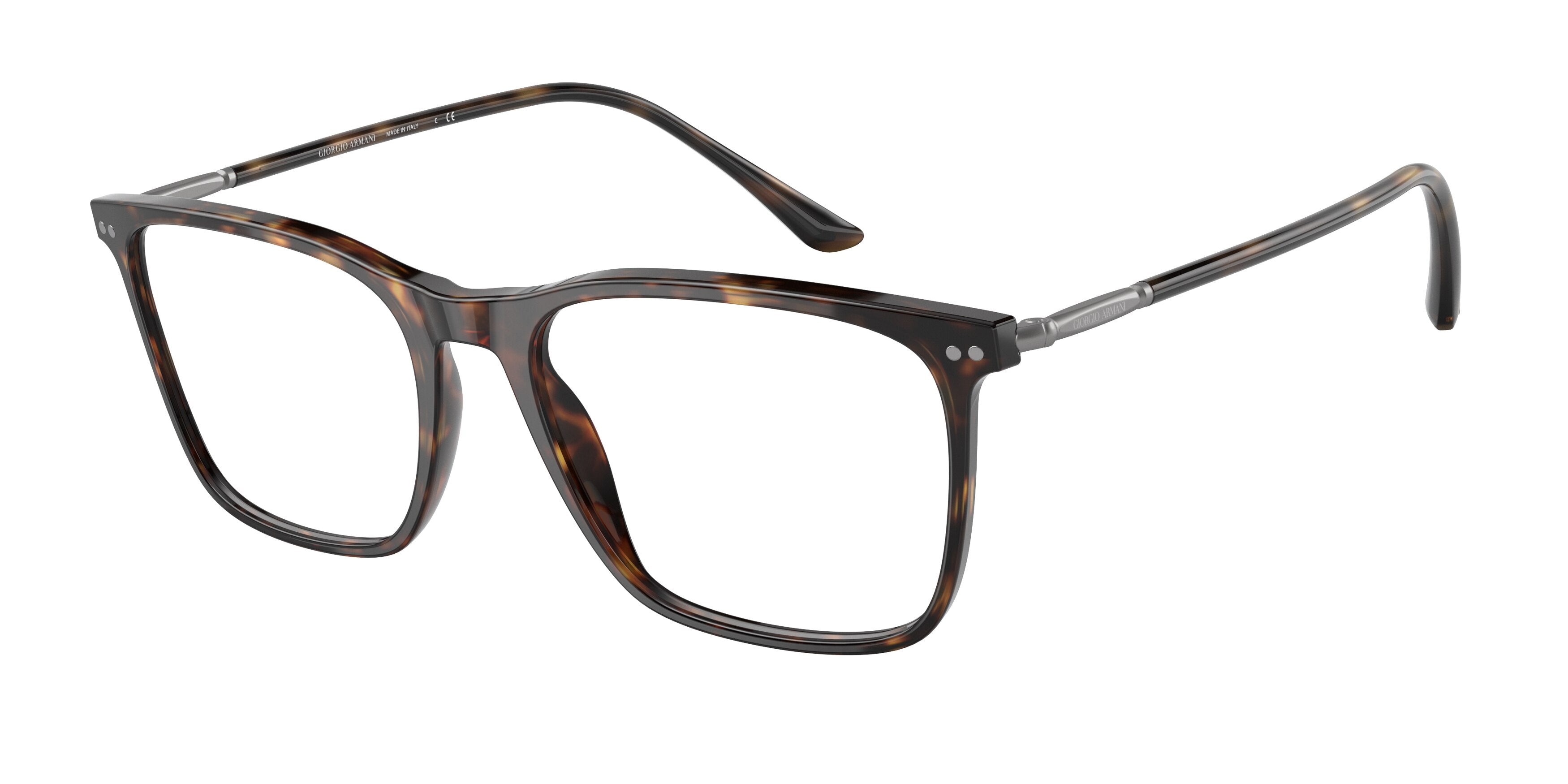Giorgio Armani AR7197 Square Eyeglasses  5026-Havana 55-145-18 - Color Map Tortoise