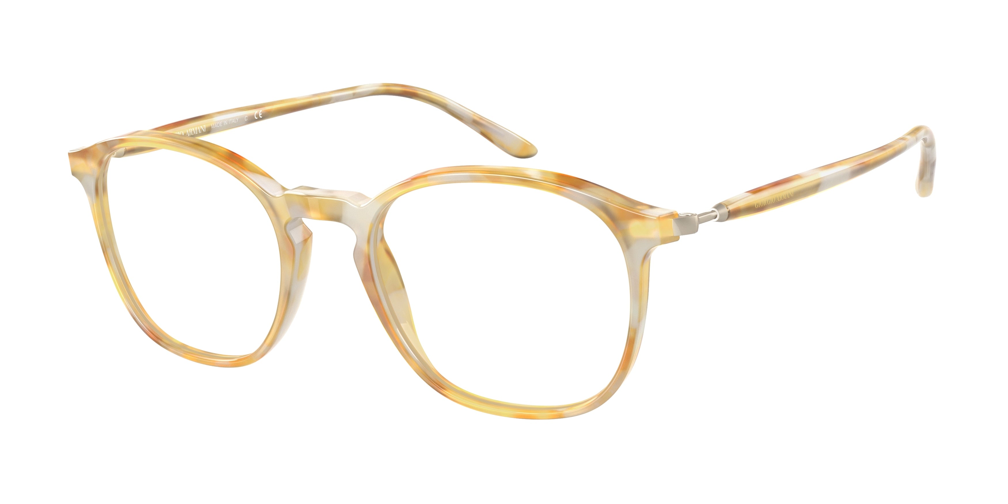 Giorgio Armani AR7213 Phantos Eyeglasses  5761-Yellow Havana 51-145-20 - Color Map Yellow