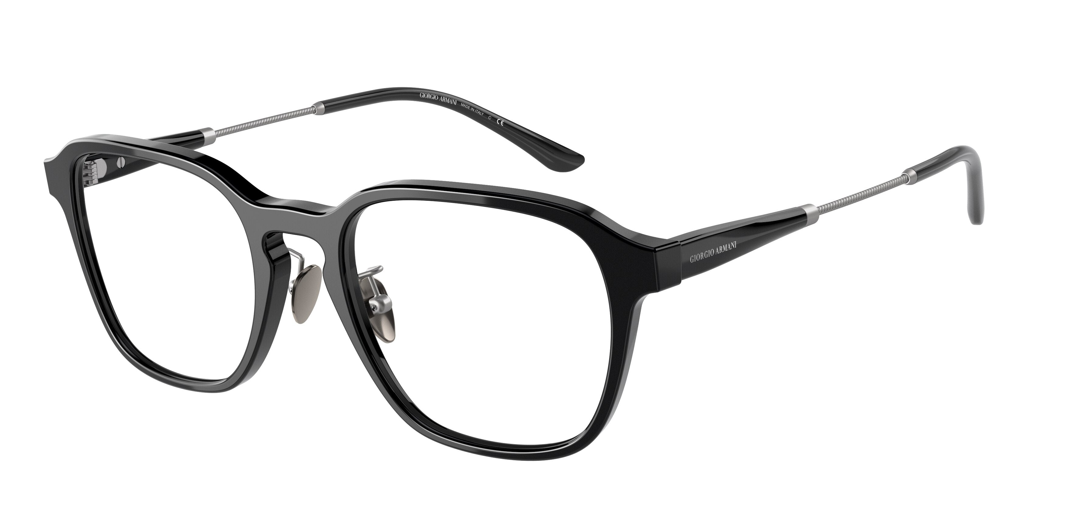 Giorgio Armani AR7220 Pillow Eyeglasses 5001-Black 52-145-20 - Color Map Black