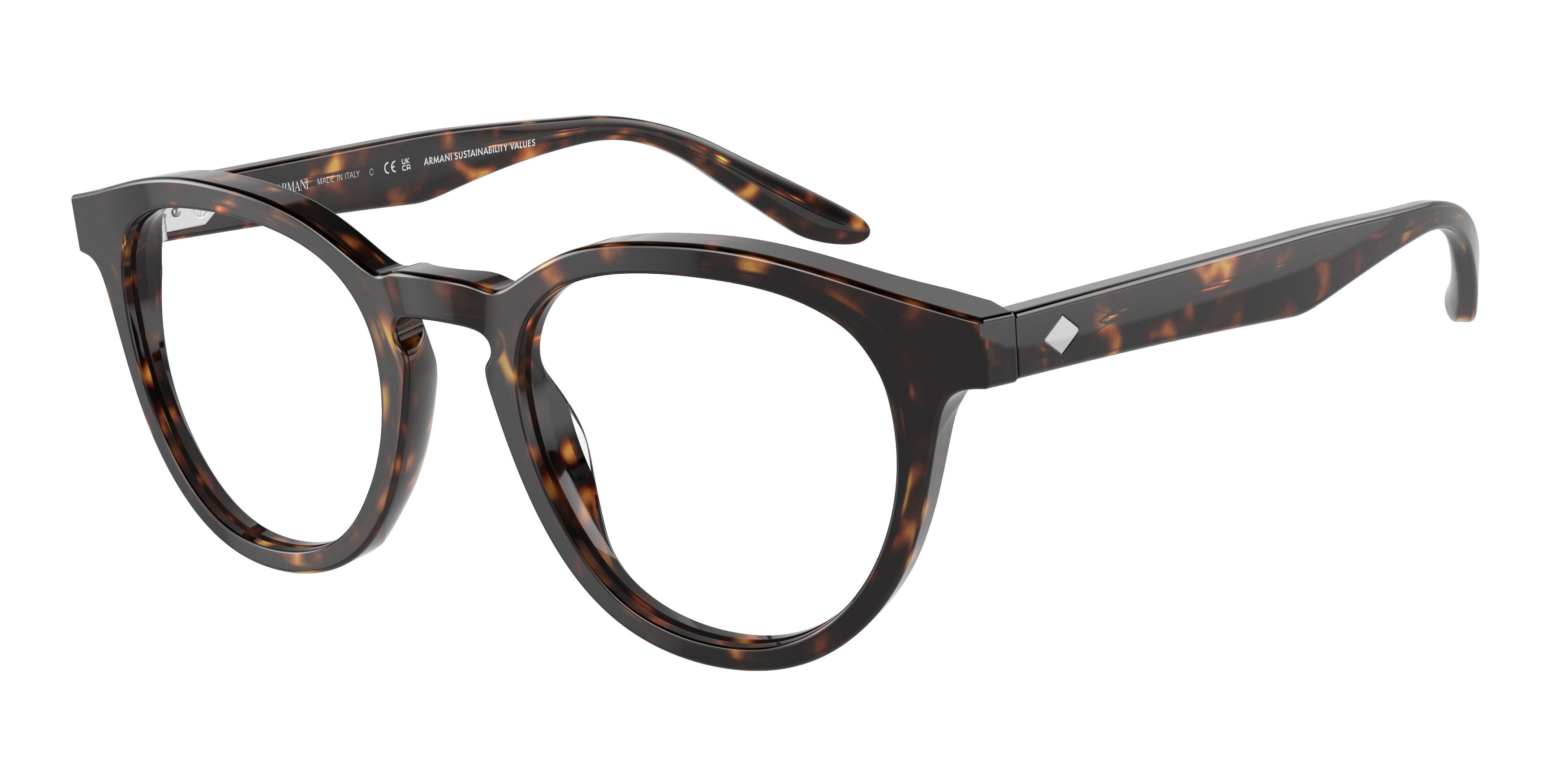 Giorgio Armani AR7227 Phantos Eyeglasses  5879-Havana 50-145-21 - Color Map Tortoise