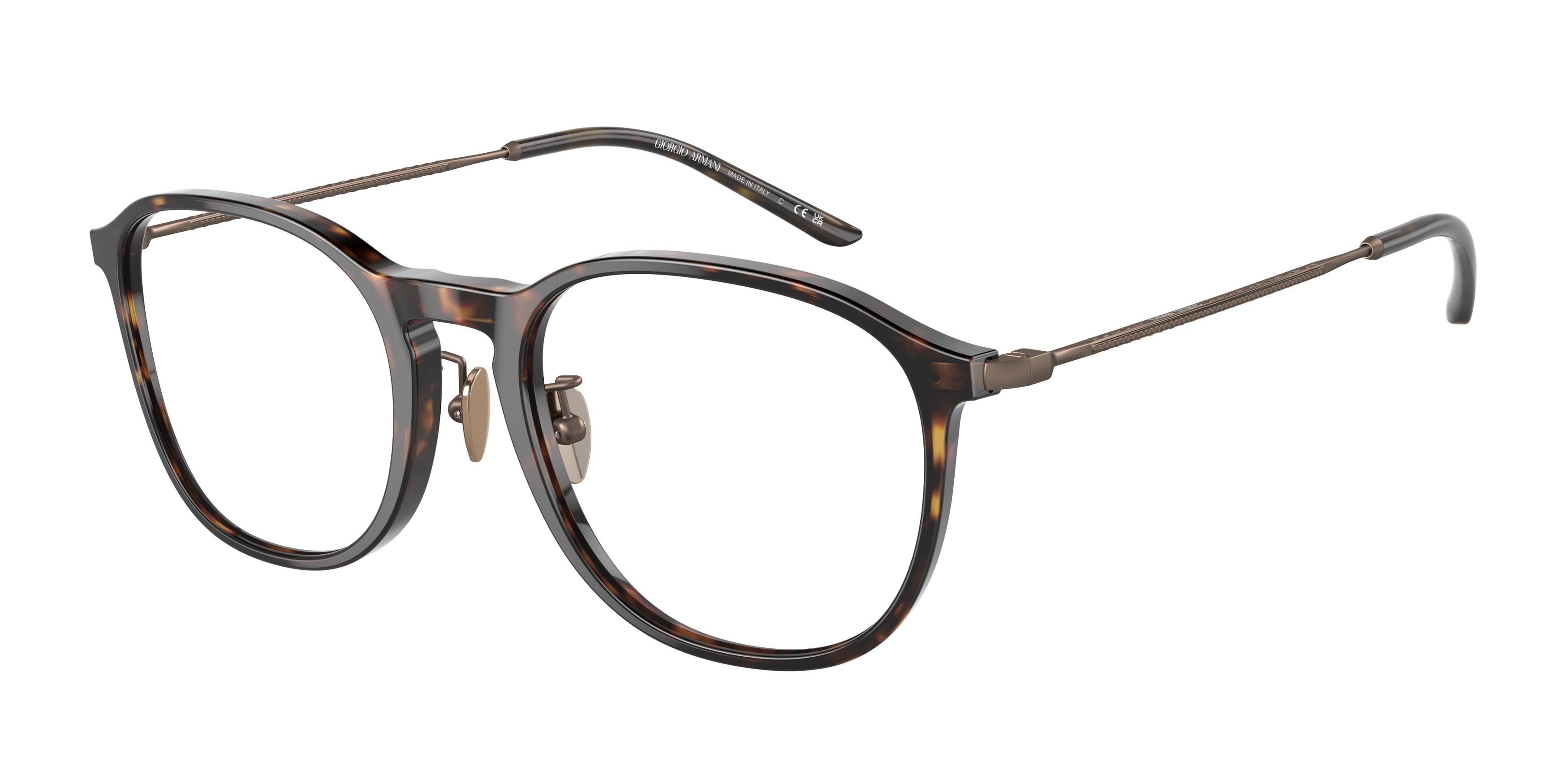 Giorgio Armani AR7235 Phantos Eyeglasses  5026-Havana 53-145-20 - Color Map Tortoise
