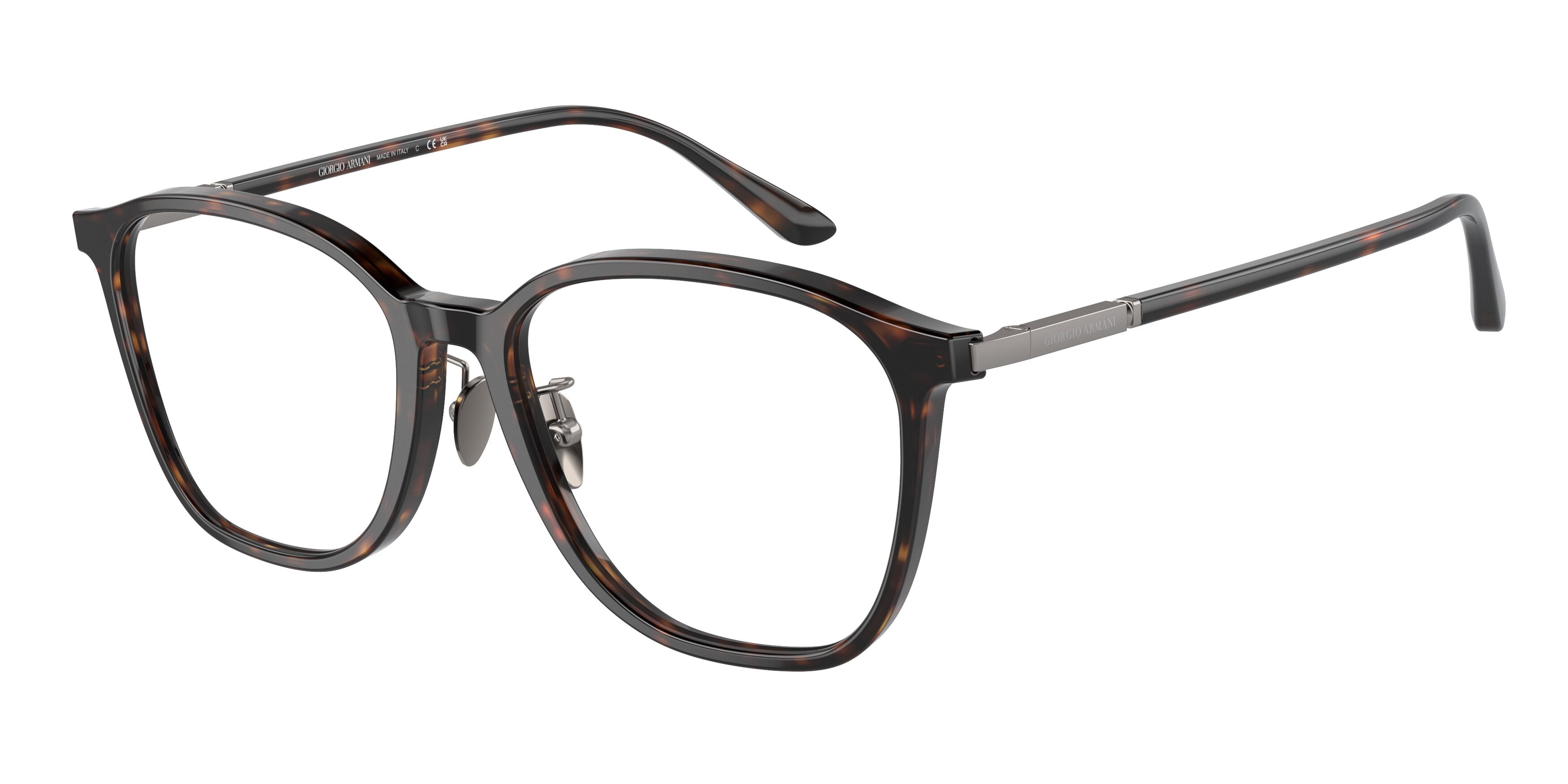 Giorgio Armani AR7236F Square Eyeglasses  5026-Havana 53-145-17 - Color Map Tortoise