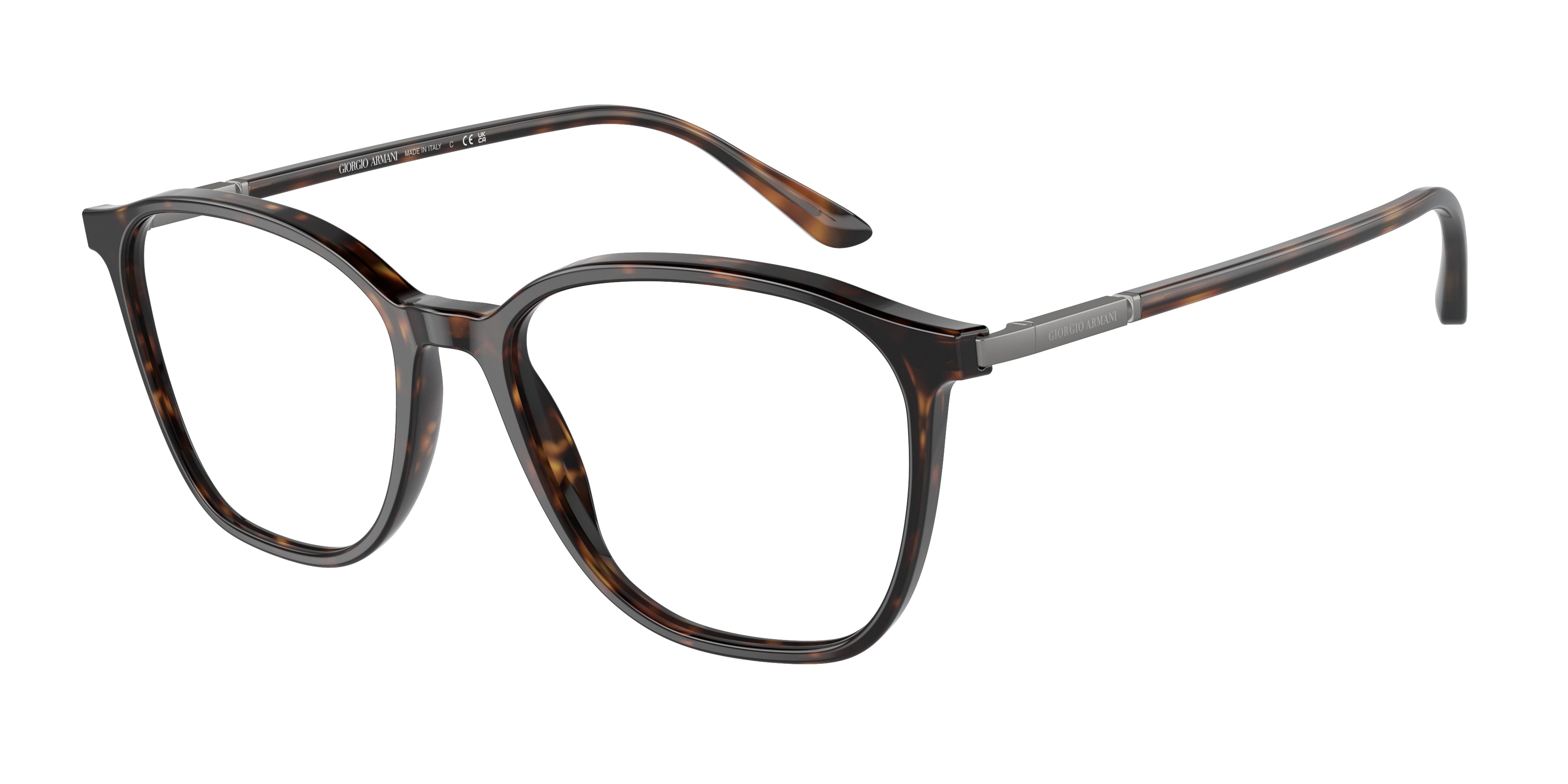 Giorgio Armani AR7236 Square Eyeglasses  5026-Havana 53-145-17 - Color Map Tortoise