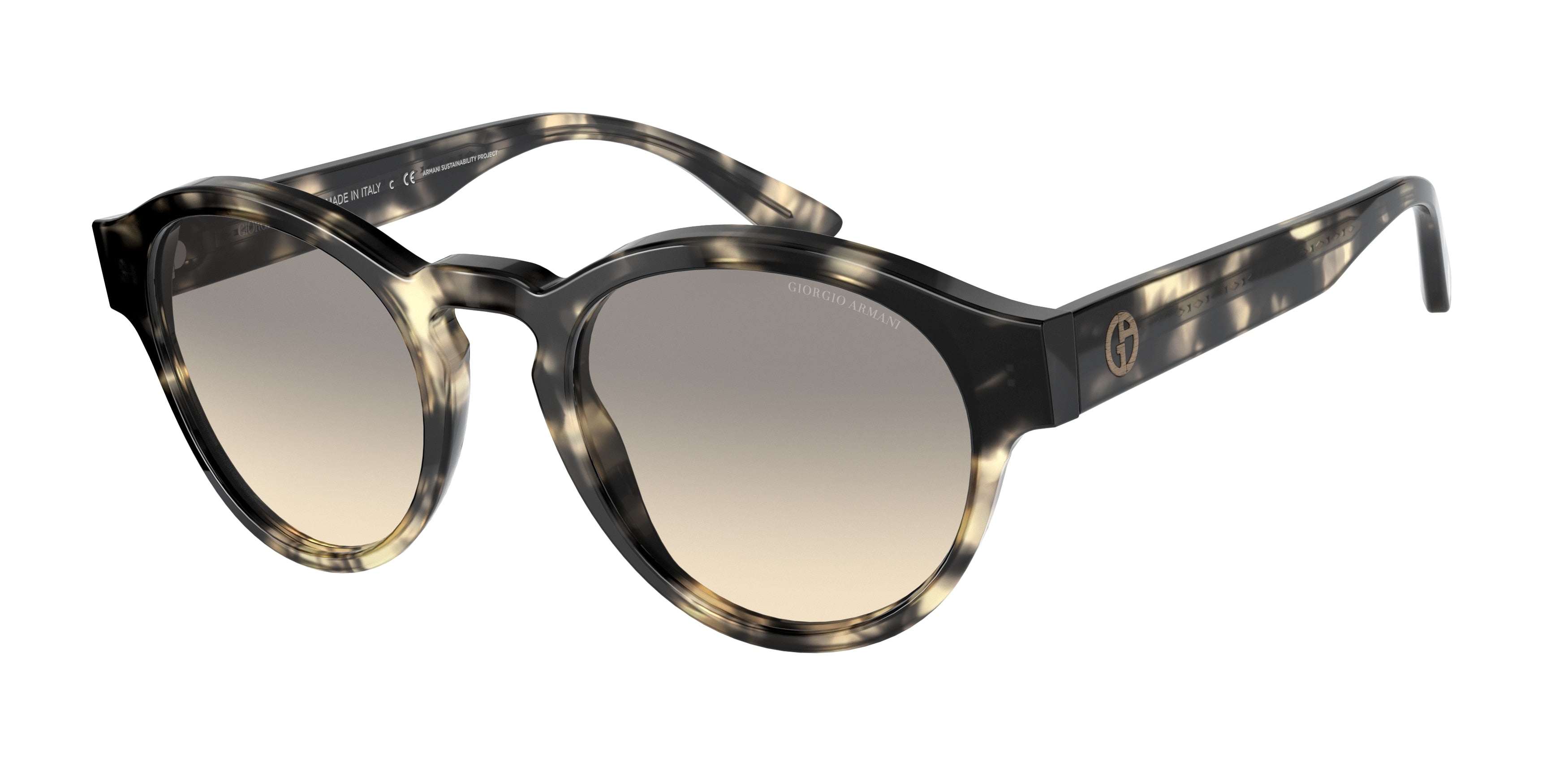 Giorgio Armani AR8146 Phantos Sunglasses 587332-Grey Havana 50-145-21 - Color Map Tortoise