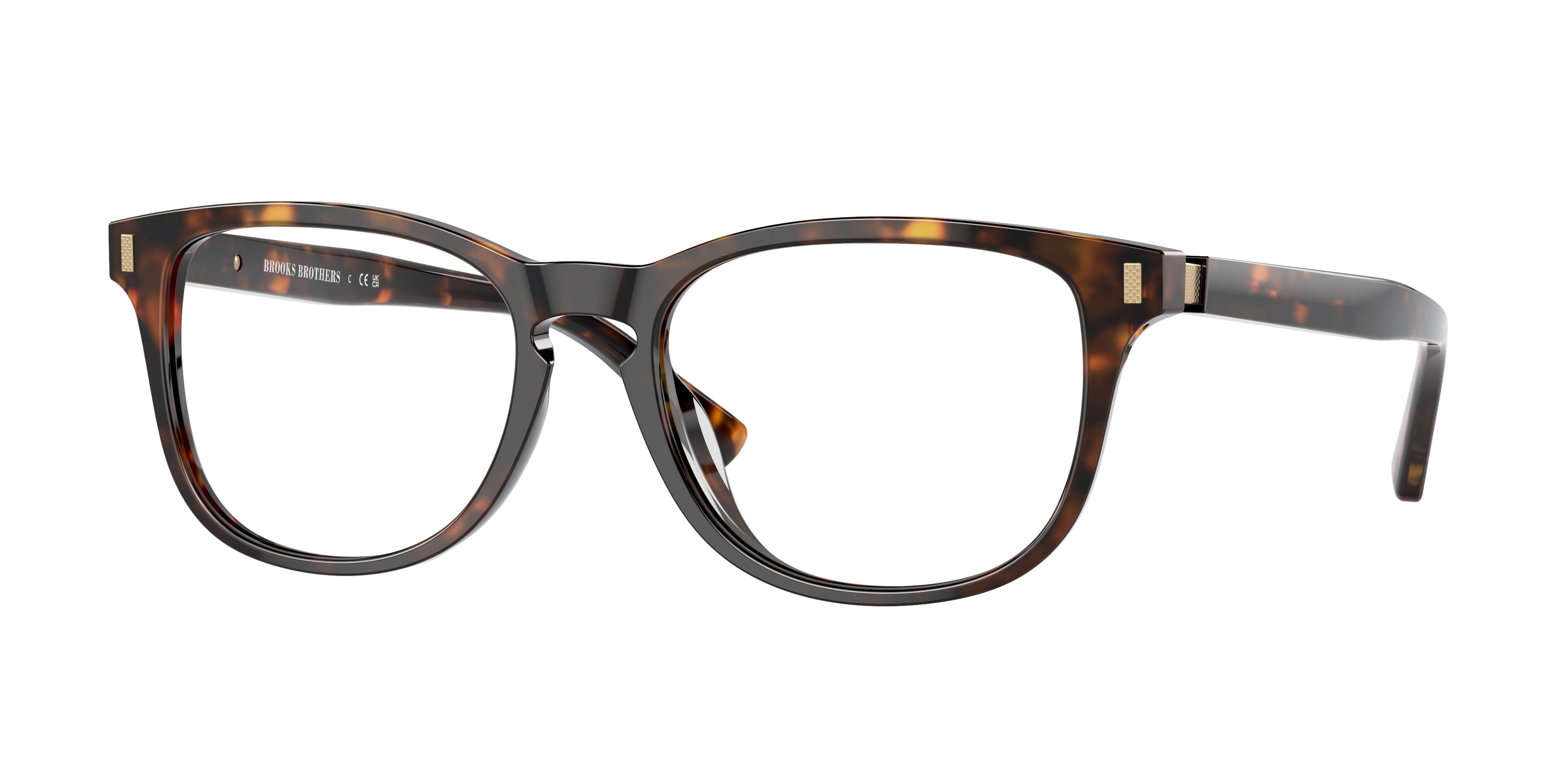 Brooks Brothers BB2060U Round Eyeglasses  6001-Dark Tortoise Bio 55-145-18 - Color Map Tortoise
