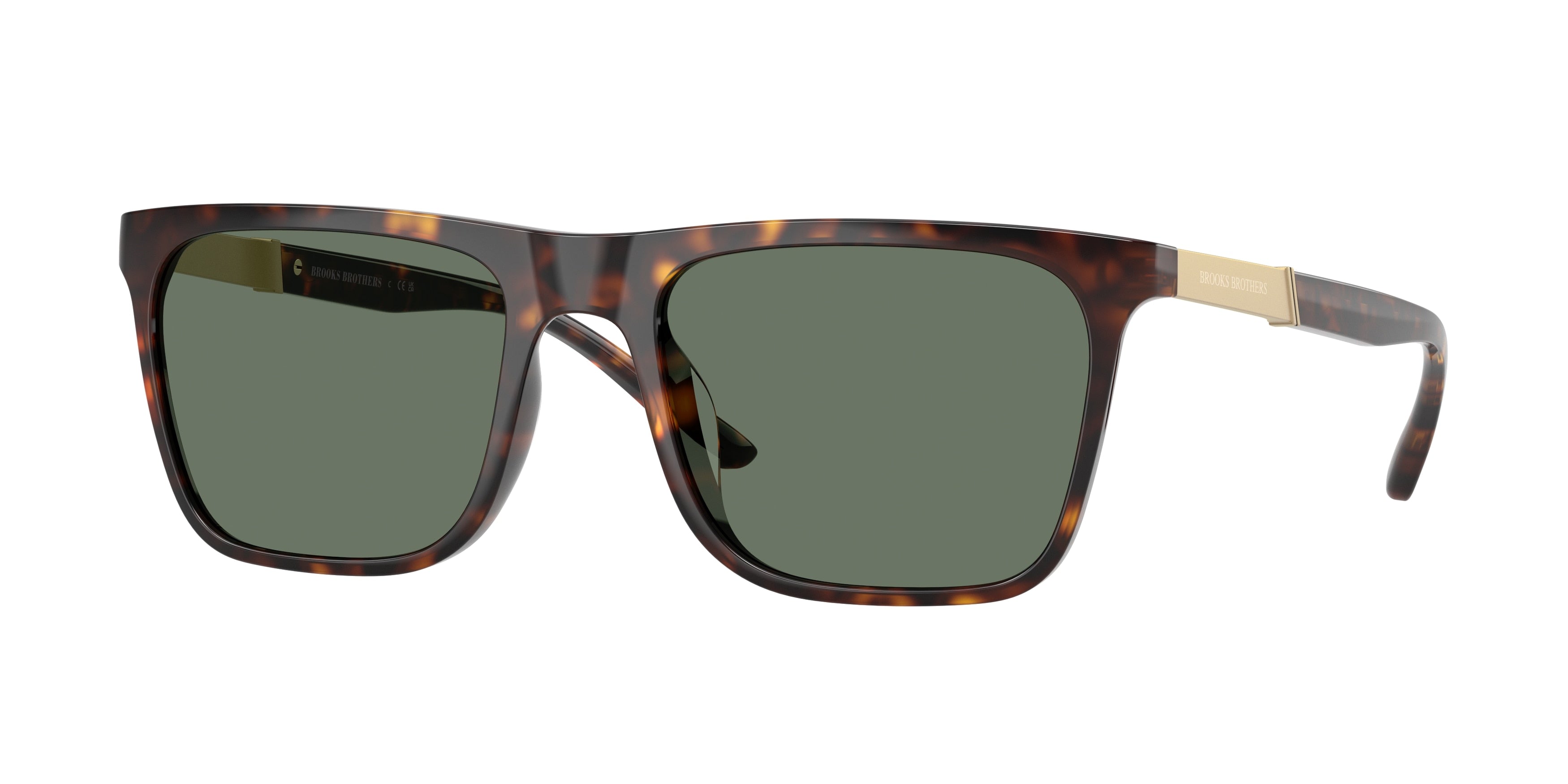 Brooks Brothers BB5055U Square Sunglasses  61613H-Dark Tort 56-145-19 - Color Map Tortoise