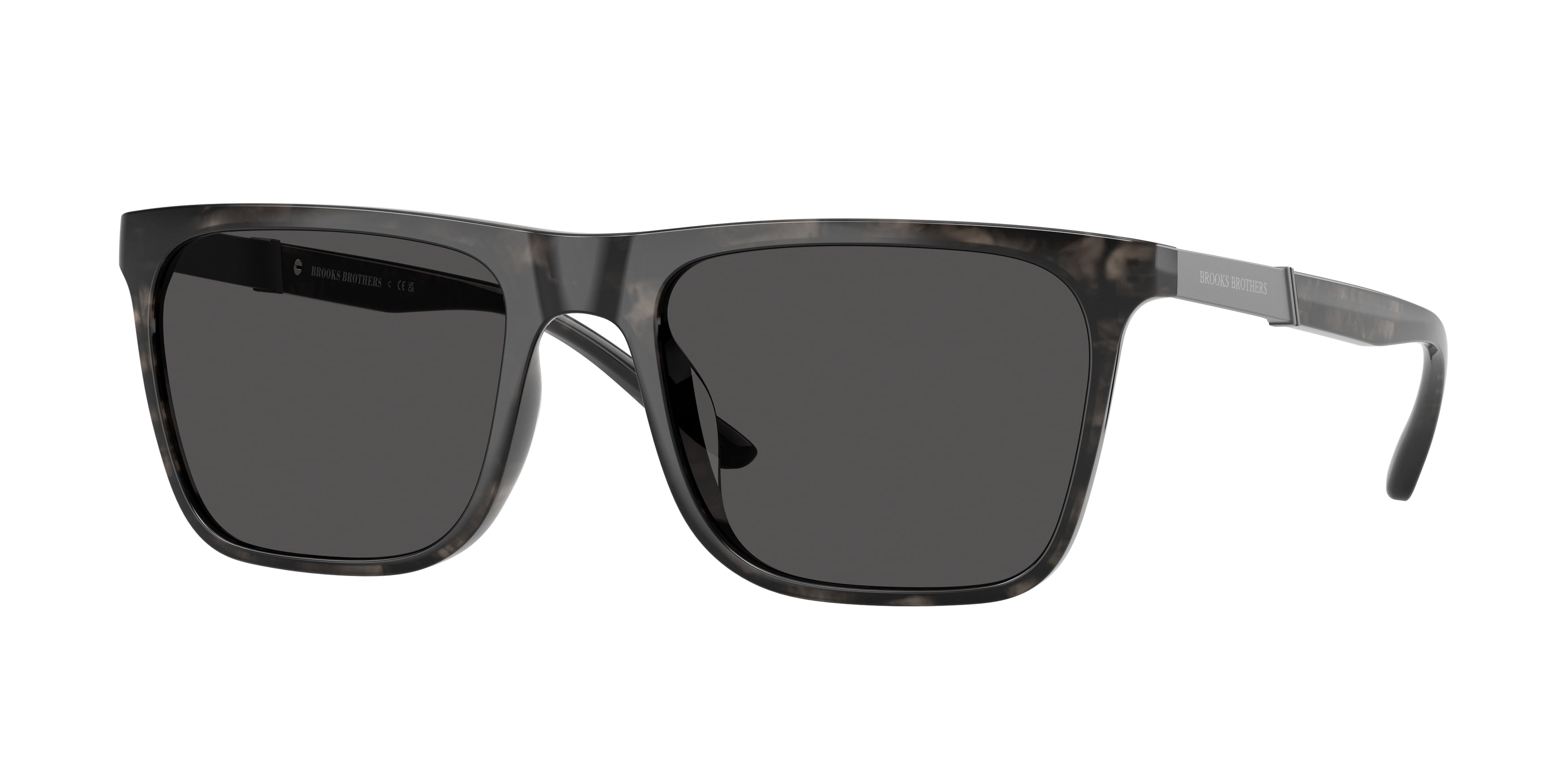 Brooks Brothers BB5055U Square Sunglasses  616887-Grey Tort 56-145-19 - Color Map Tortoise