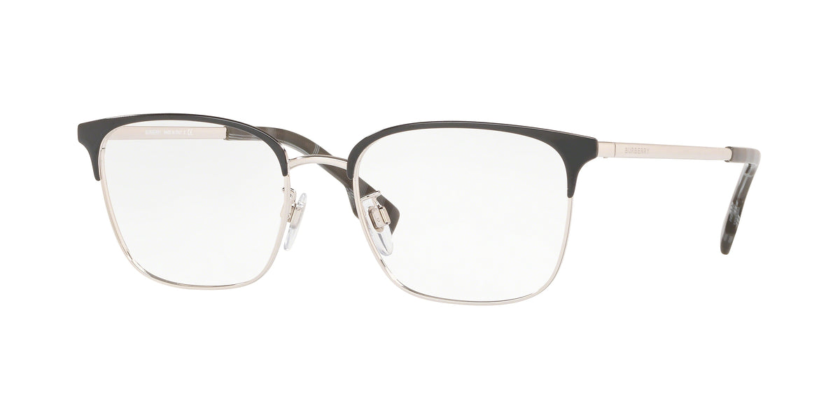 Burberry BE1338D Square Eyeglasses 1005-Grey/Silver 53-145-18 - Color Map Grey
