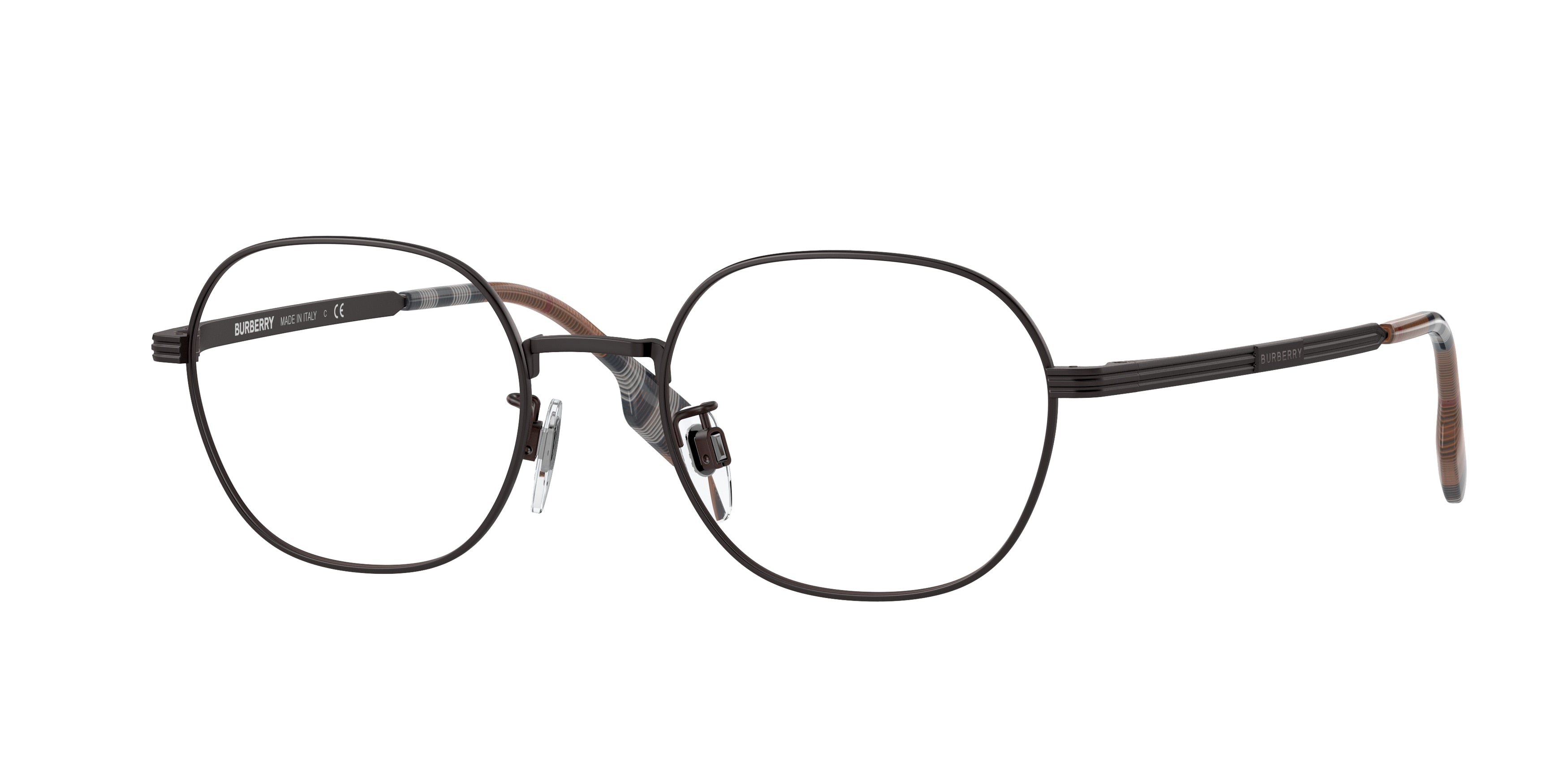 Burberry BE1369TD Oval Eyeglasses 1012-Brown 54-145-19 - Color Map Brown