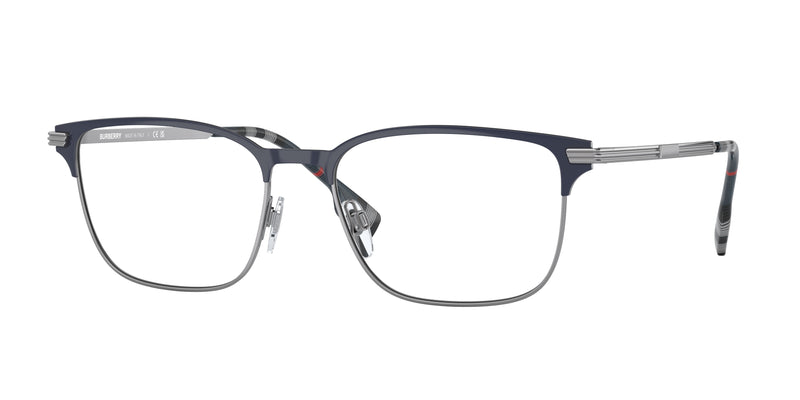 Burberry MALCOLM BE1372 Rectangle Eyeglasses 1003-Blue 57-150-18 - Color Map Blue