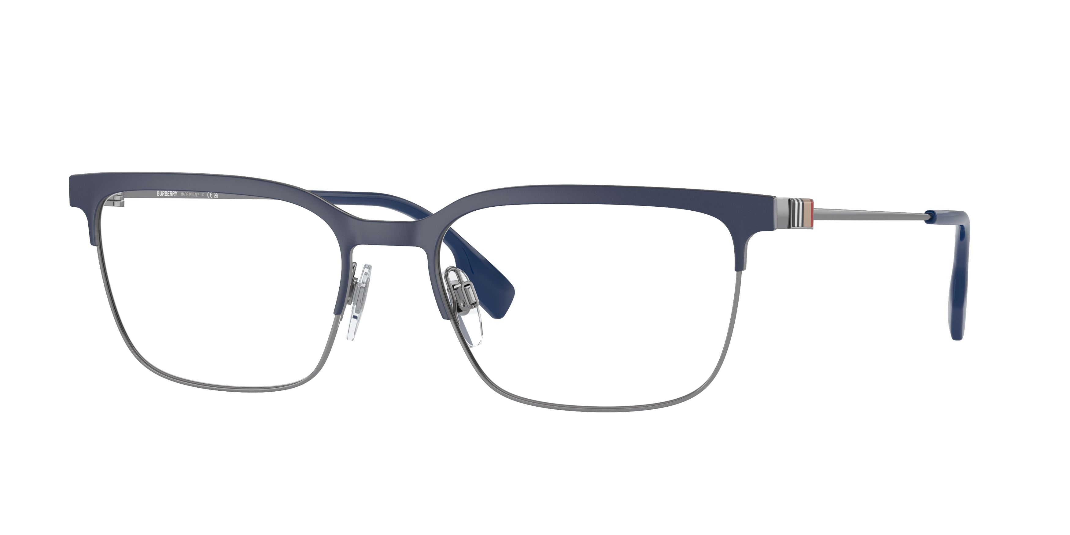 Burberry DOUGLAS BE1375 Square Eyeglasses 1003-Blue 56-145-18 - Color Map Blue