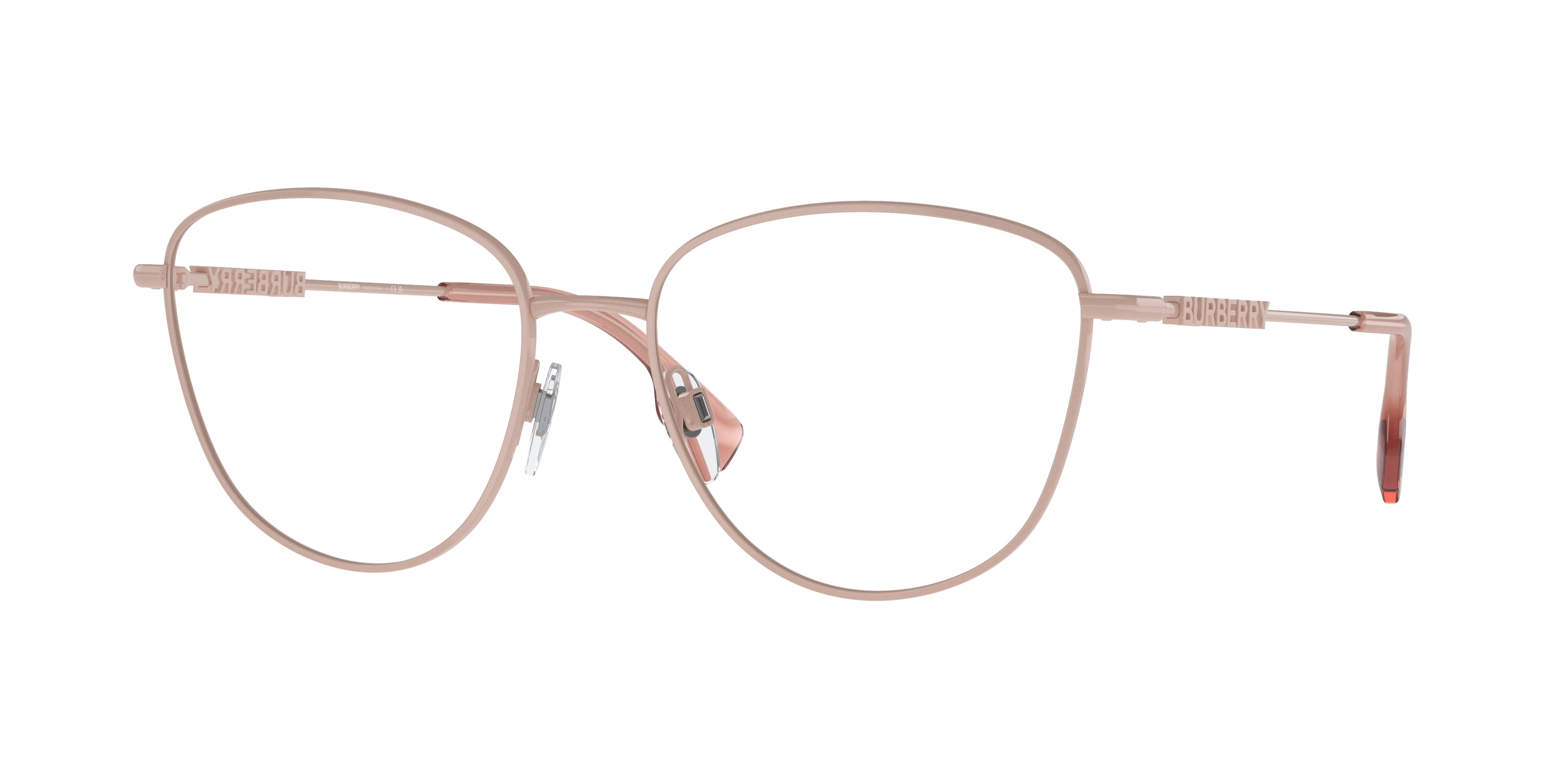 Burberry VIRGINIA BE1376 Phantos Eyeglasses 1343-Pink 53-140-17 - Color Map Pink