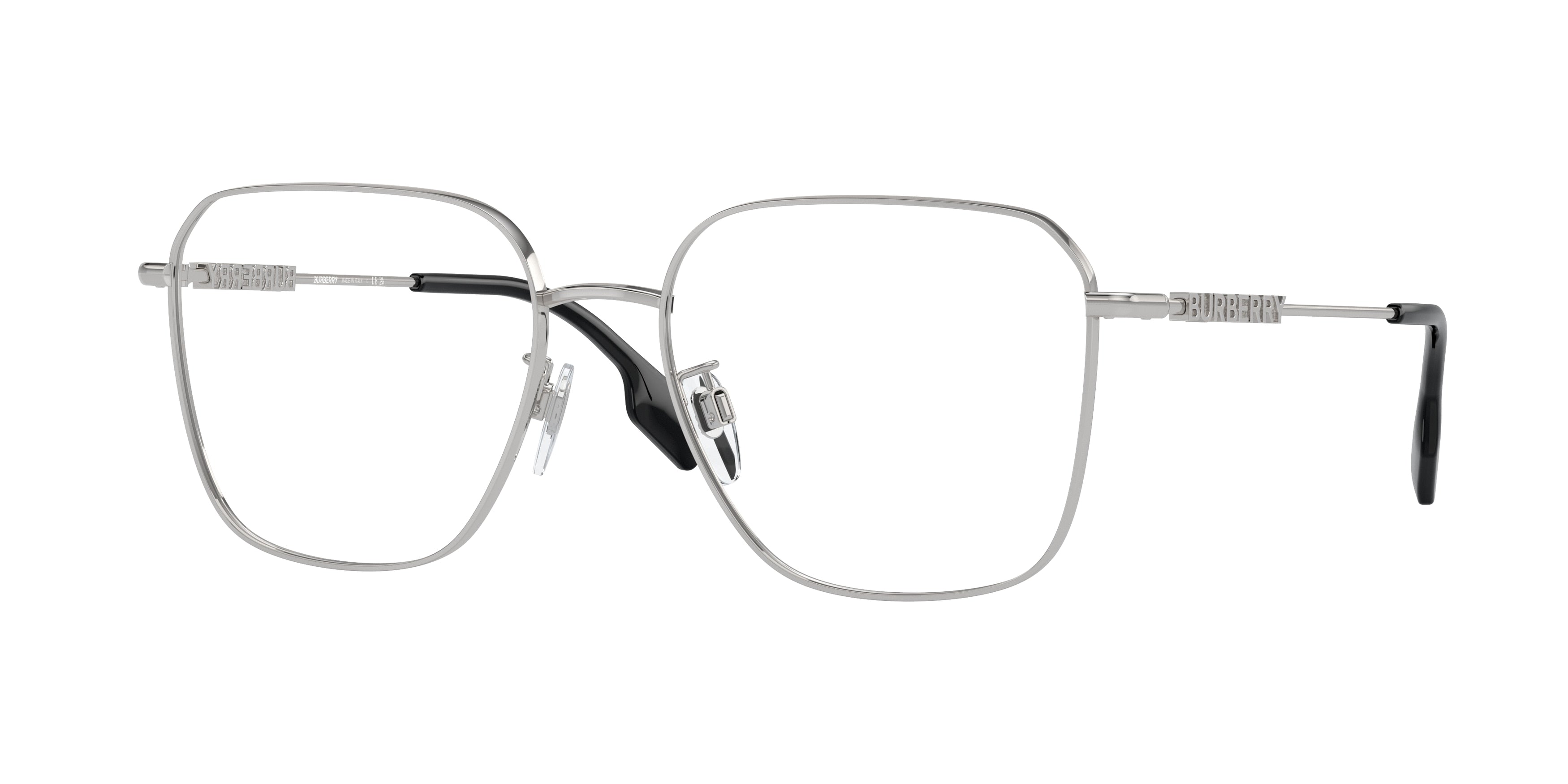 Burberry BE1382D Square Eyeglasses  1005-Silver 55-140-17 - Color Map Silver