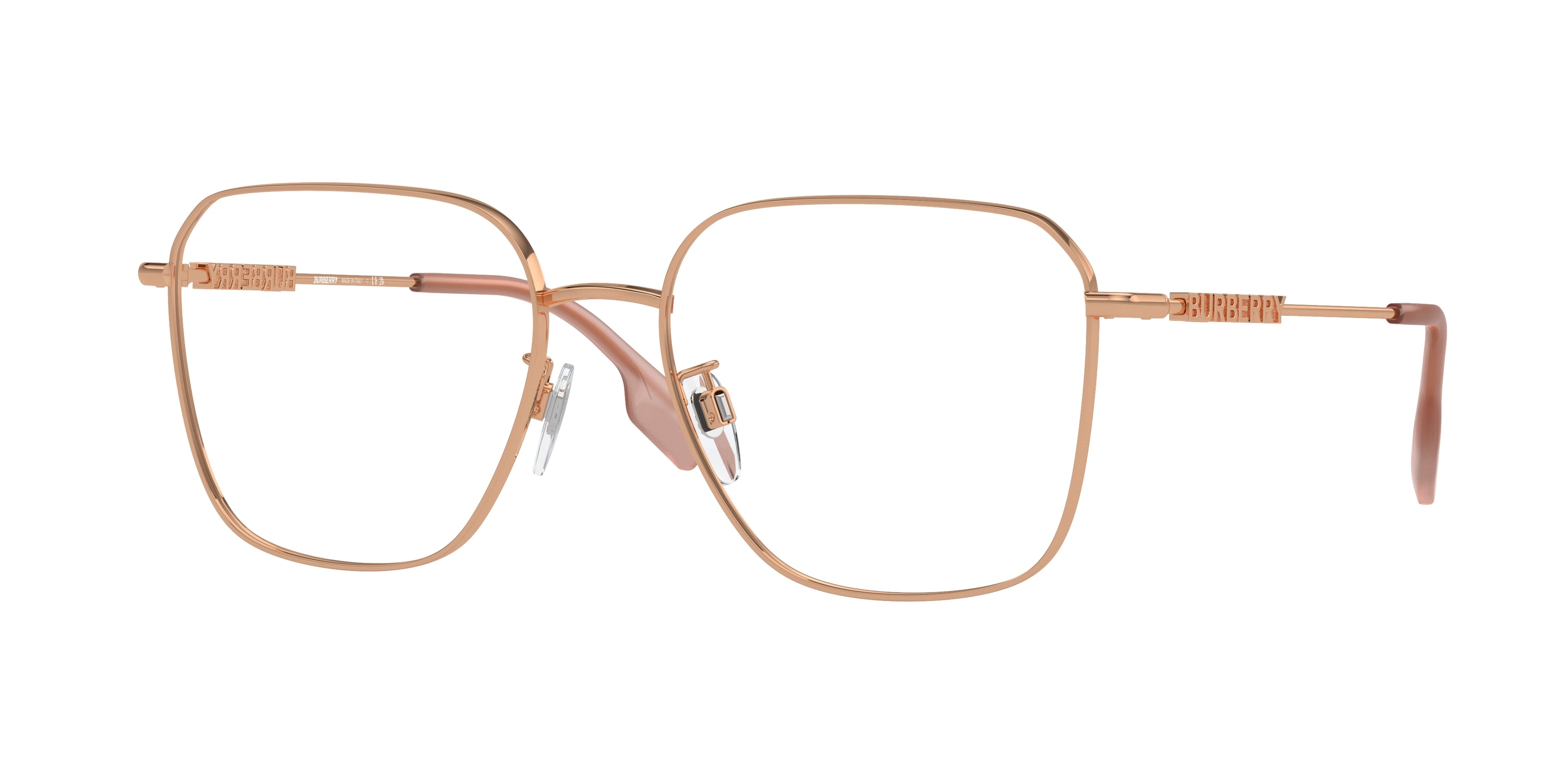 Burberry BE1382D Square Eyeglasses 1337-Pink 55-140-17 - Color Map Pink