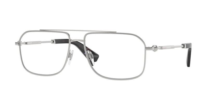 Burberry BE1391 Rectangle Eyeglasses 1005-Silver 58-145-15 - Color Map Silver
