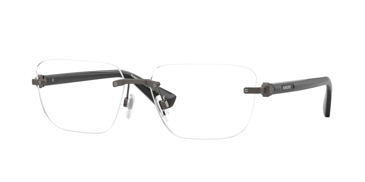 Burberry BE1392 Rectangle Eyeglasses 1316-Matte Grey 58-140-15 - Color Map Grey