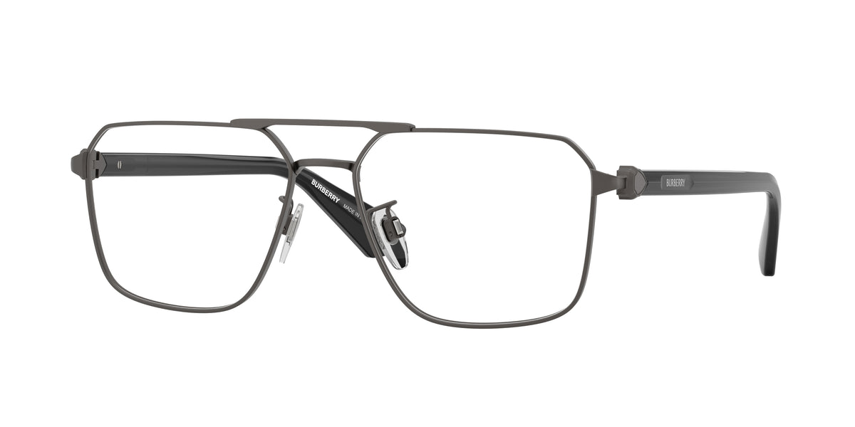 Burberry BE1395D Irregular Eyeglasses 1316-Matte Grey 56-140-16 - Color Map Grey