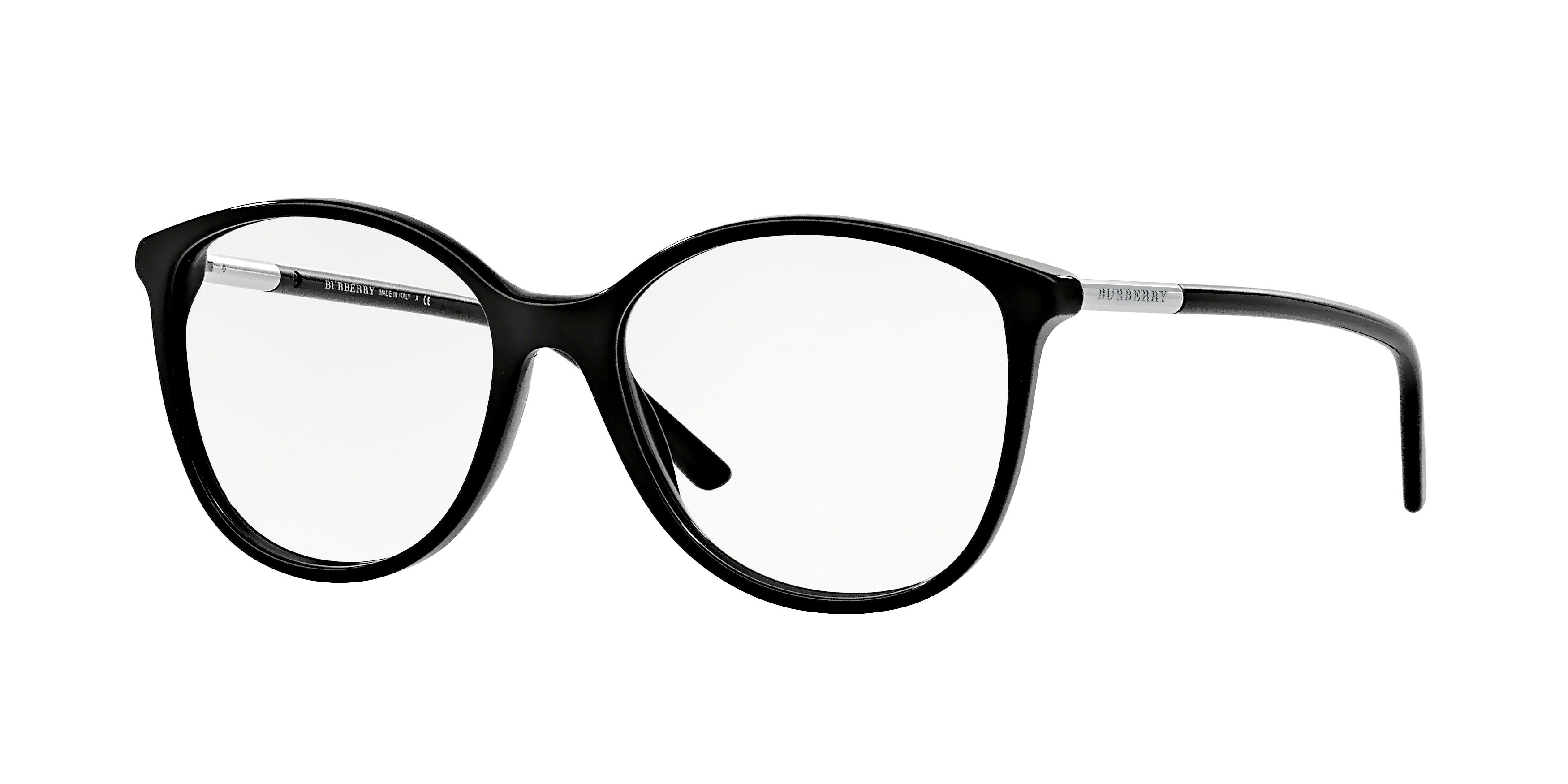 Burberry BE2128 Phantos Eyeglasses 3001-Black 52-140-16 - Color Map Black