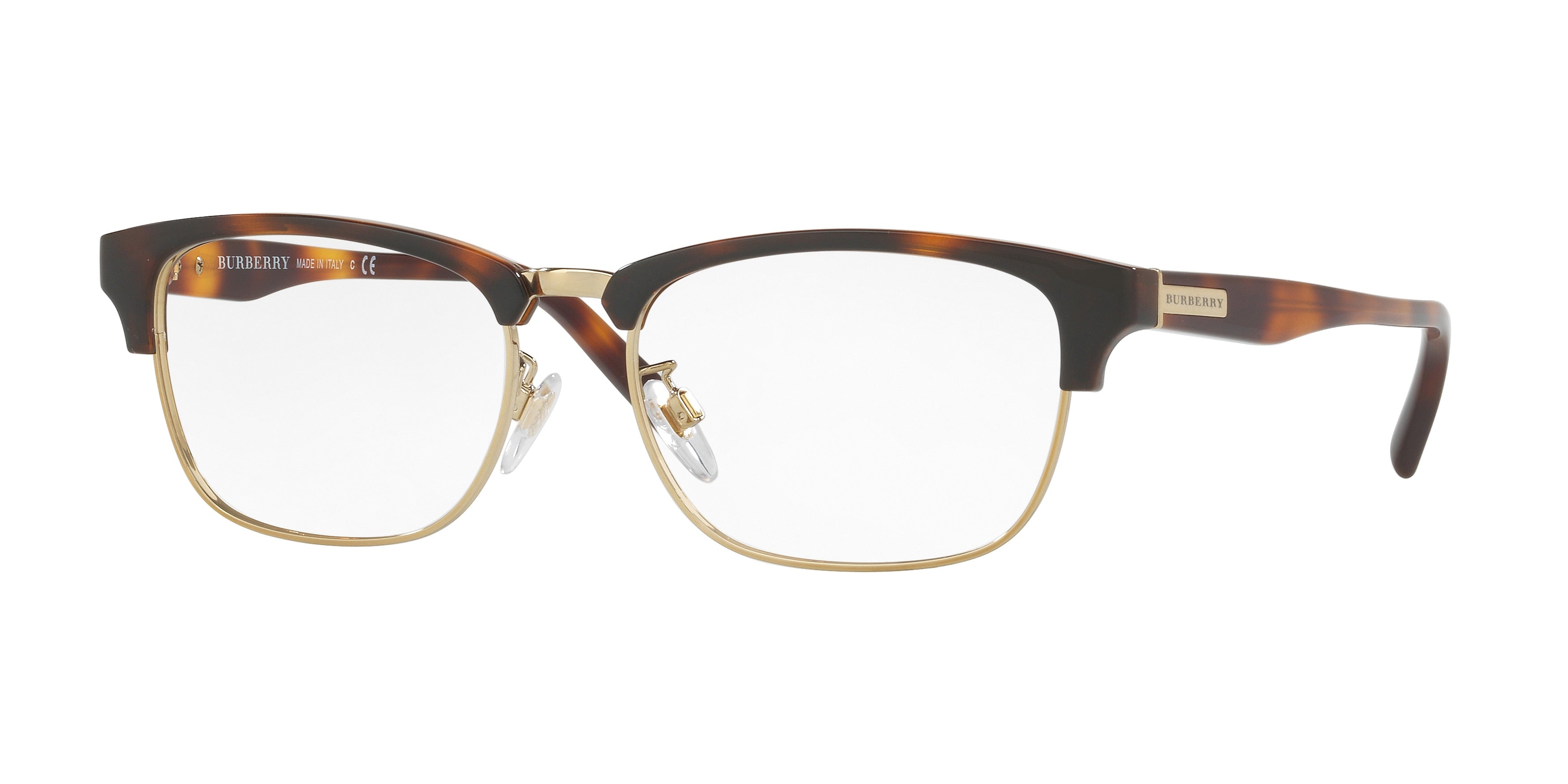 Burberry BE2238D Square Eyeglasses 3316-Light Havana/Light Gold 55-145-17 - Color Map Brown