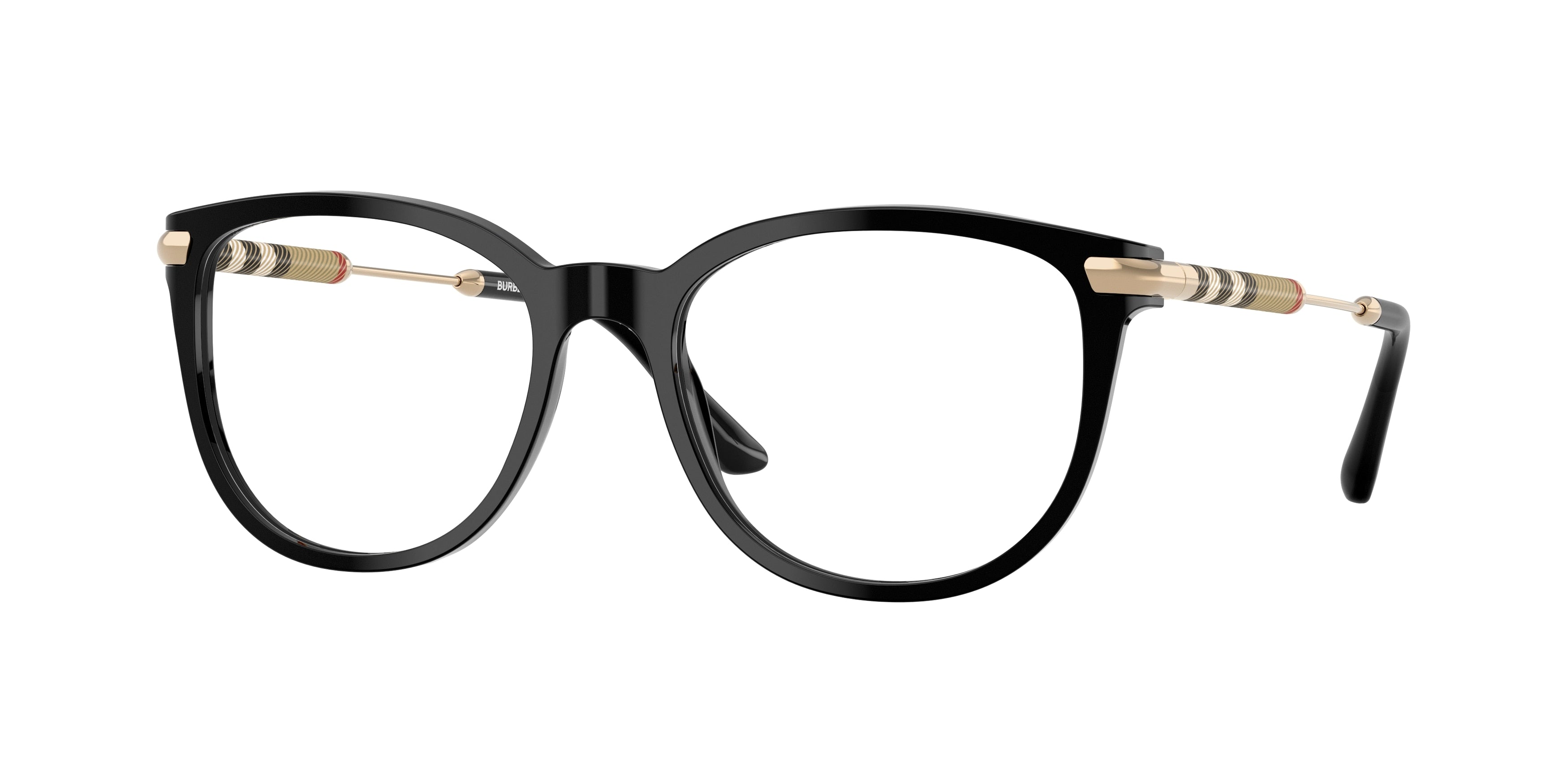 Burberry BE2255Q Square Eyeglasses 3001-Black 51-140-18 - Color Map Black