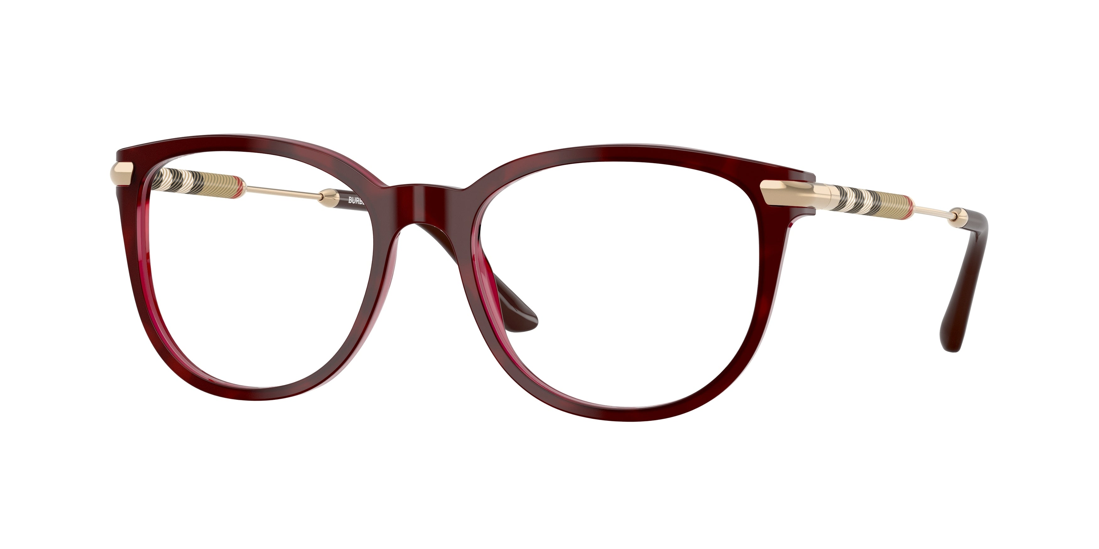 Burberry BE2255Q Square Eyeglasses 3657-Havana 51-140-18 - Color Map Tortoise