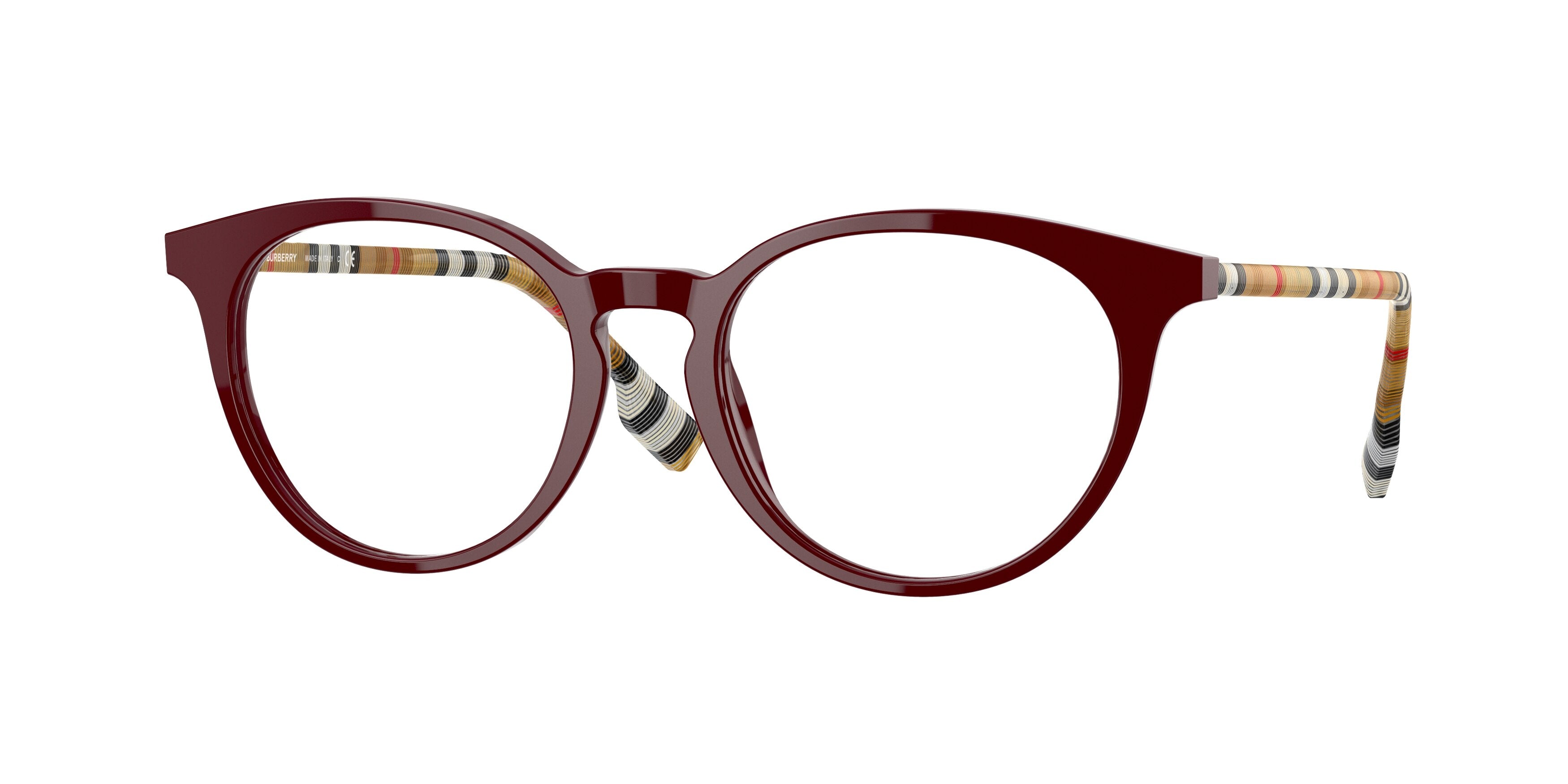 Burberry CHALCOT BE2318 Phantos Eyeglasses 3916-Bordeaux 51-140-18 - Color Map Red