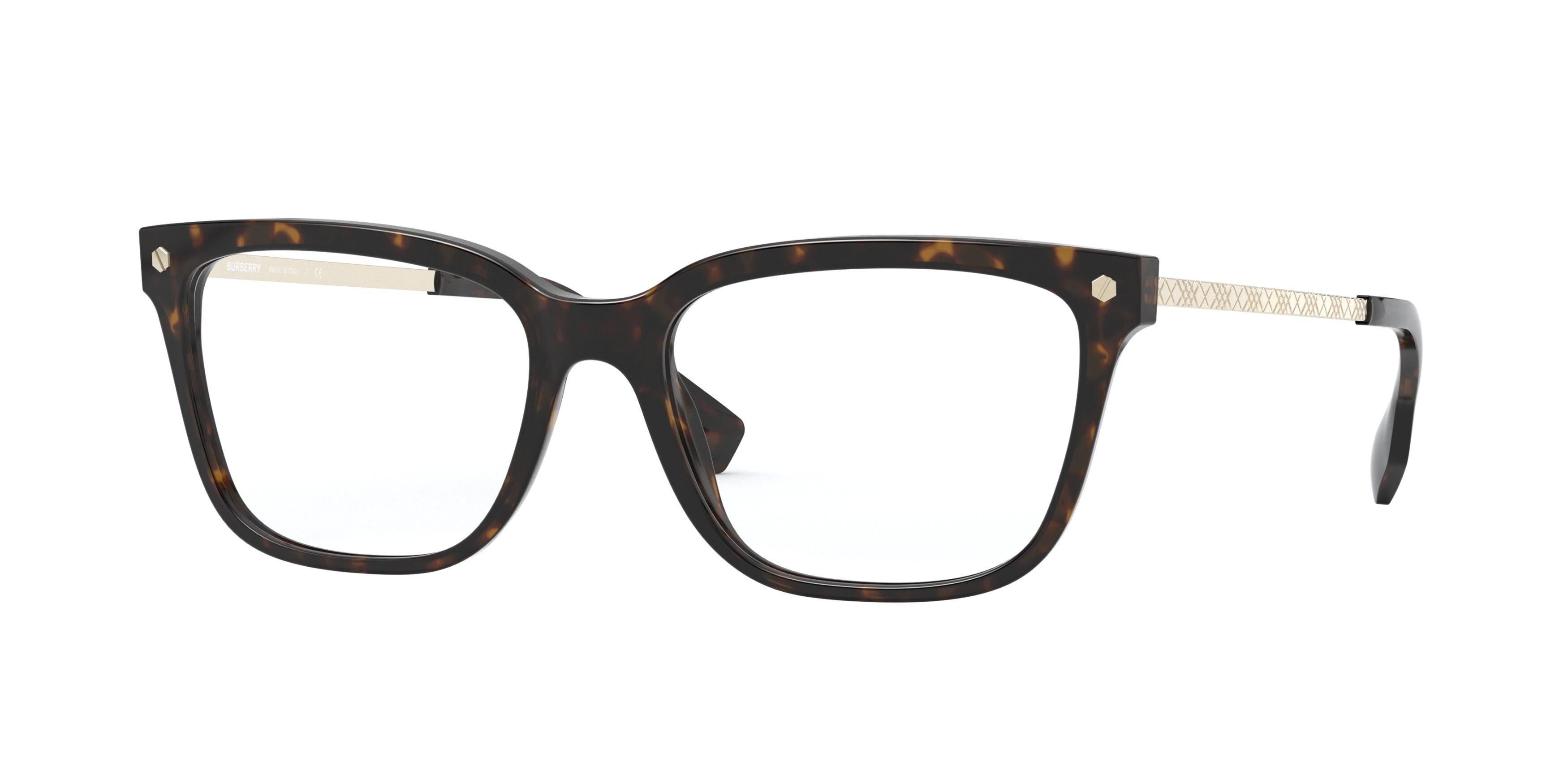 Burberry HART BE2319 Square Eyeglasses 3002-Pale Gold 54-140-17 - Color Map Gold