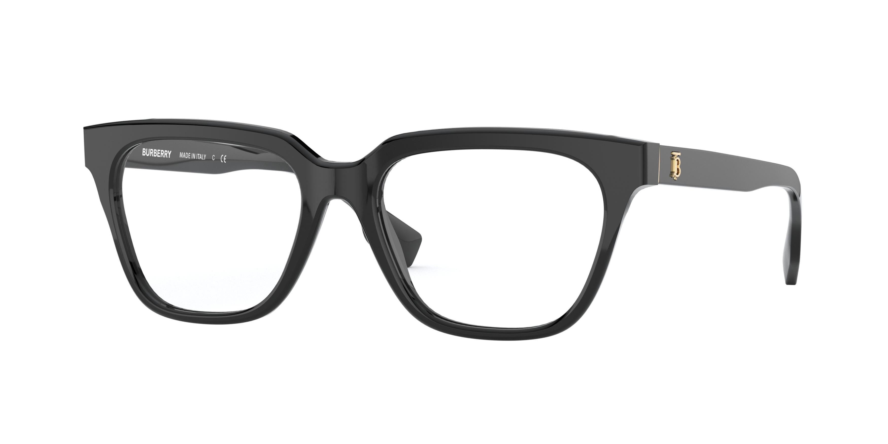 Burberry DORIEN BE2324 Square Eyeglasses 3001-Black 52-140-17 - Color Map Black