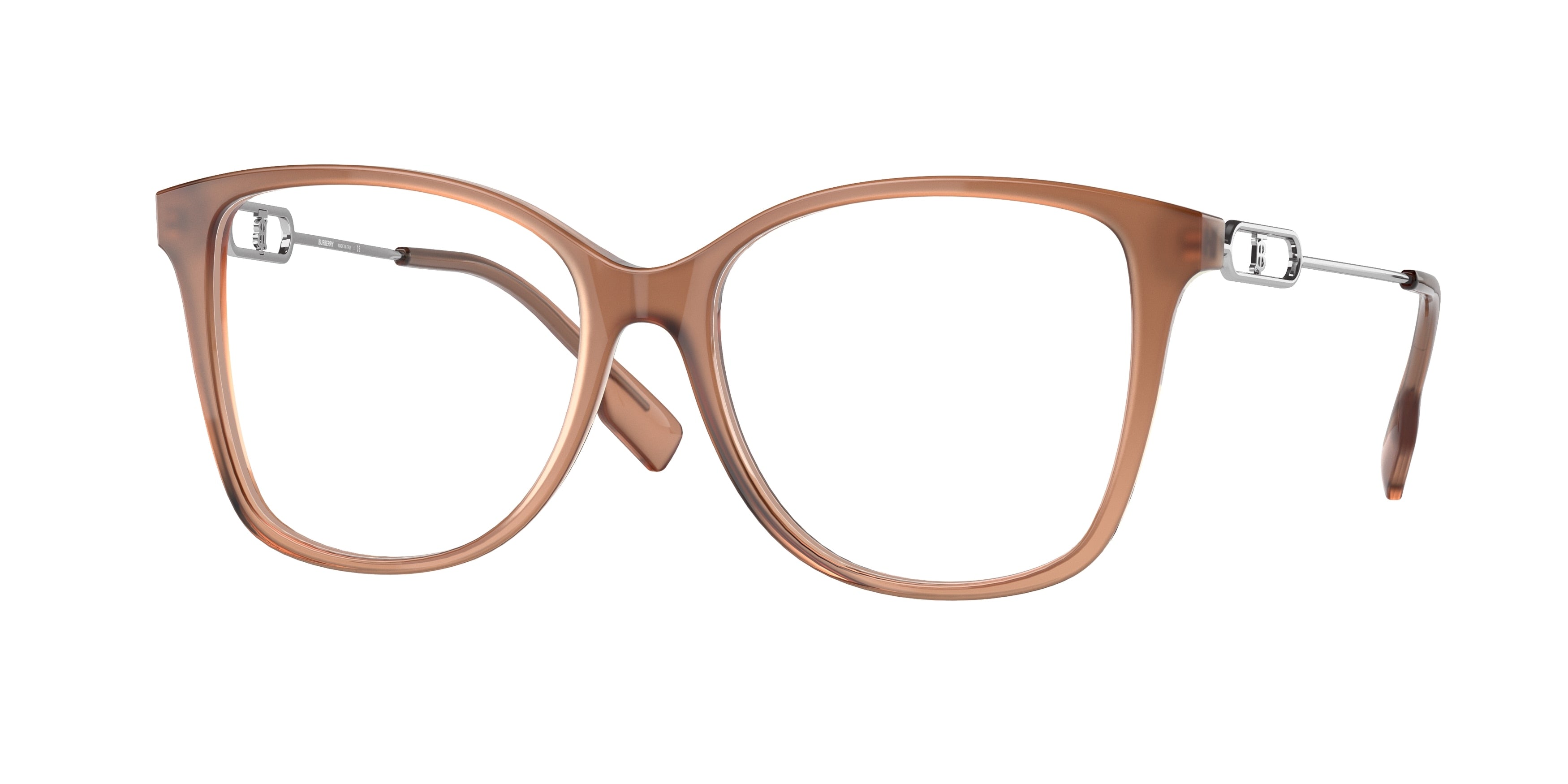 Burberry CAROL BE2336 Square Eyeglasses  3173-Opal Brown Gradient 52-140-16 - Color Map Brown